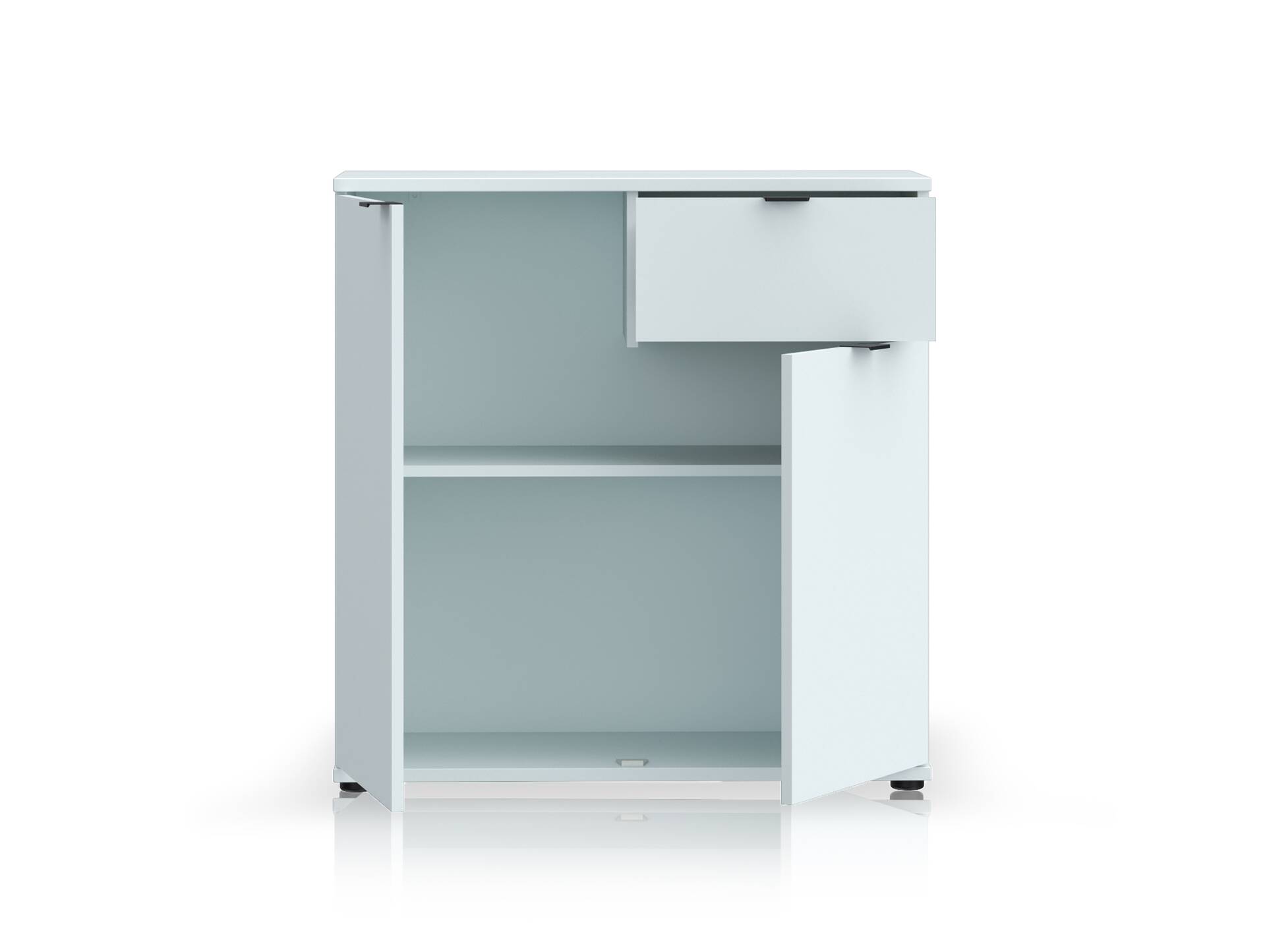 GINNY Kommode II, Material Spanplatte Hellgrau