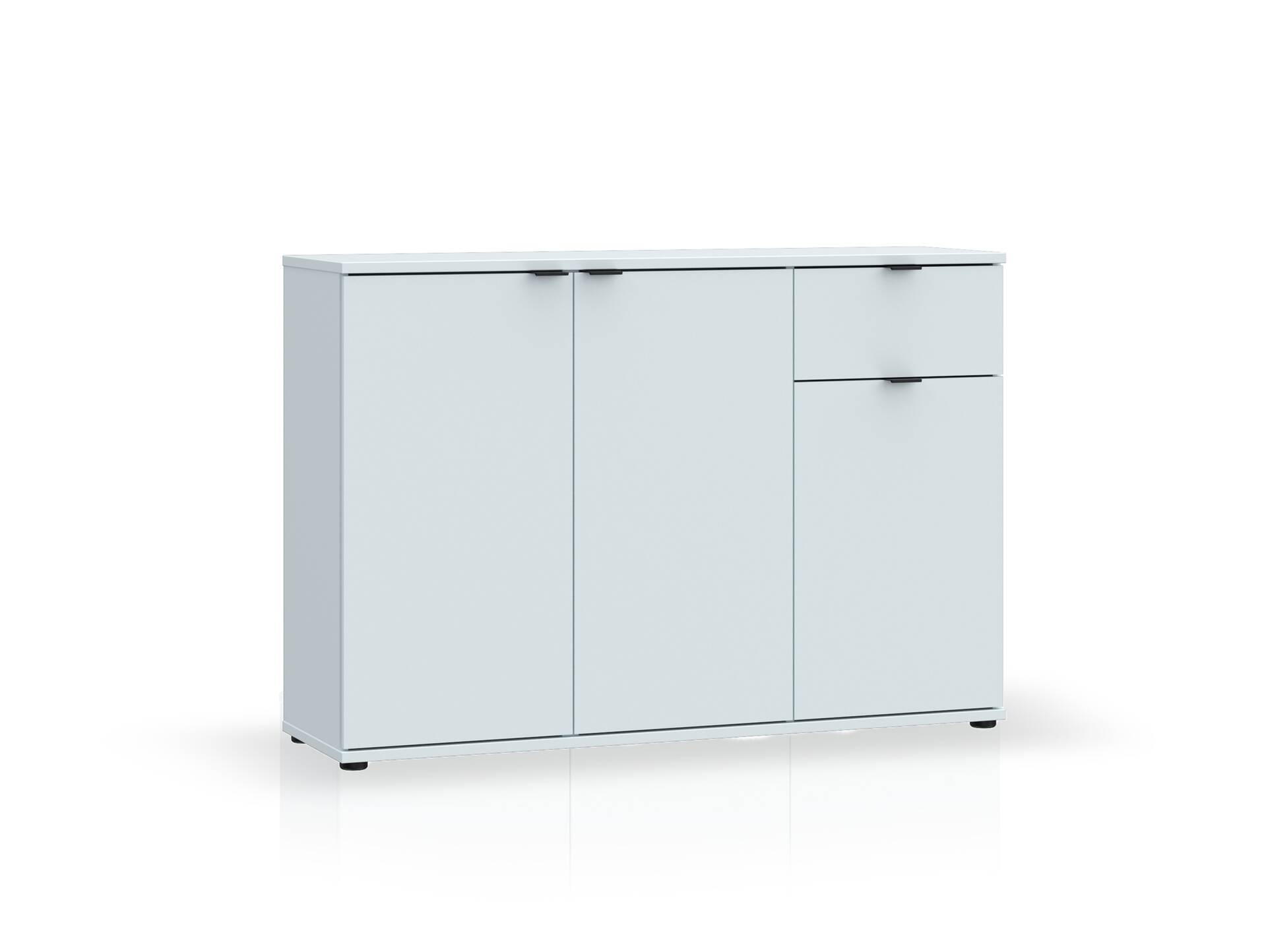 GINNY Kommode III, Material Spanplatte Hellgrau