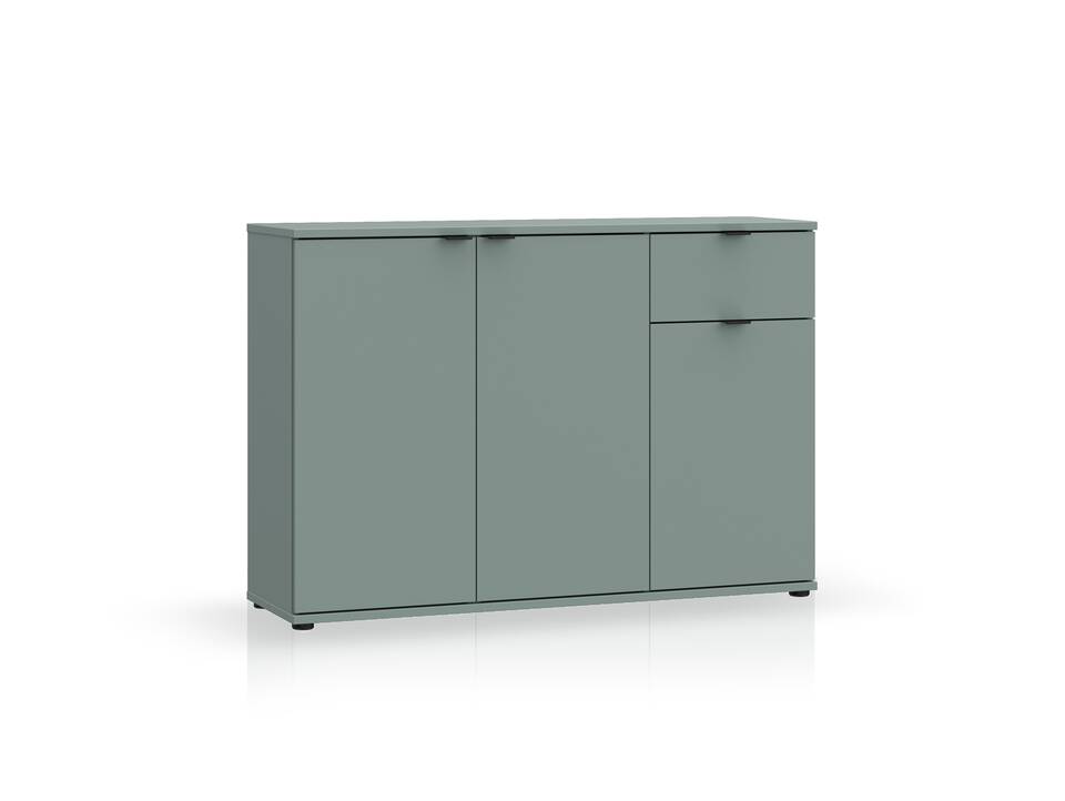 GINNY Kommode III, Material Spanplatte Salbei