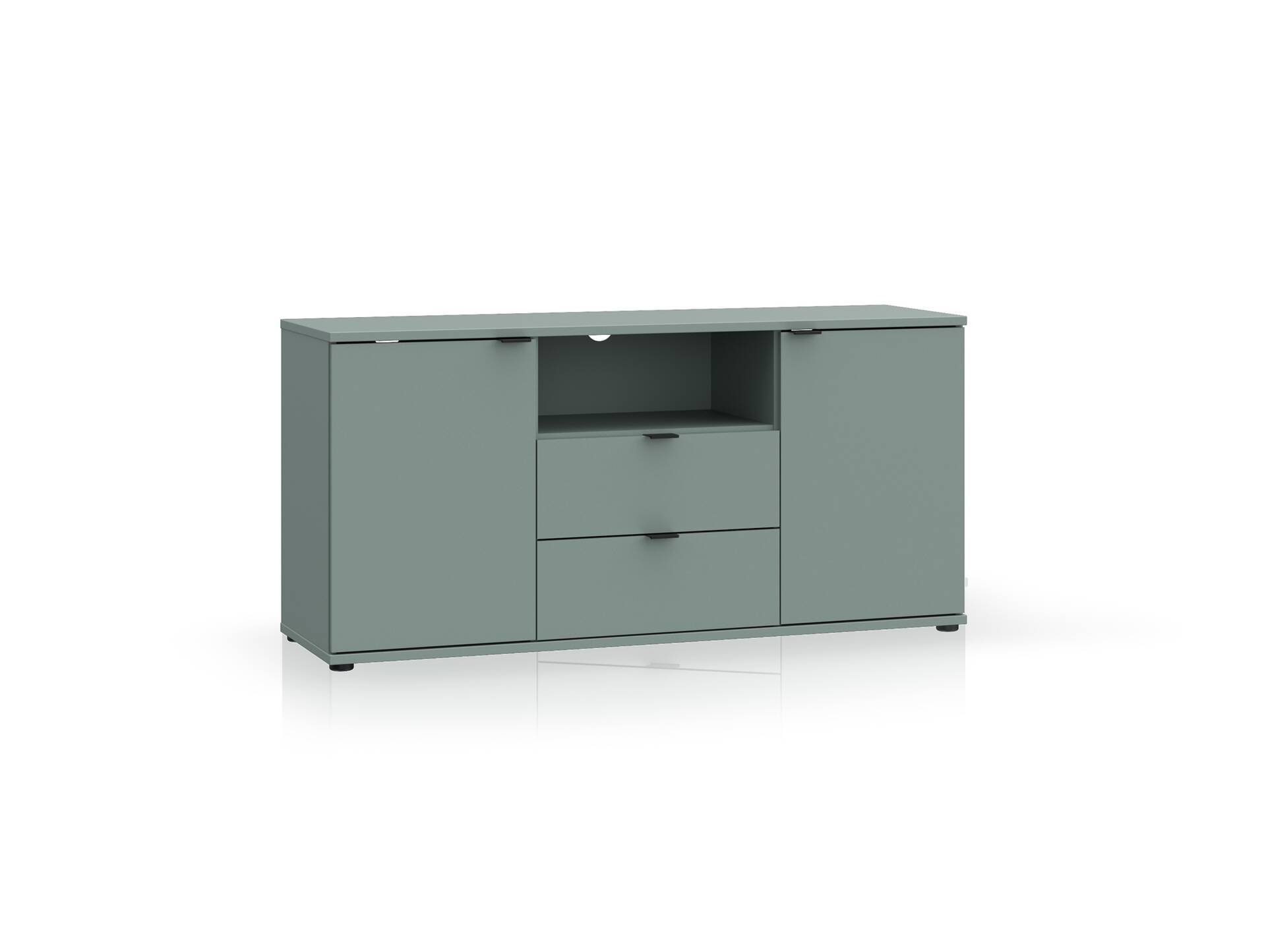 GINNY TV-Unterschrank, Material Spanplatte Salbei