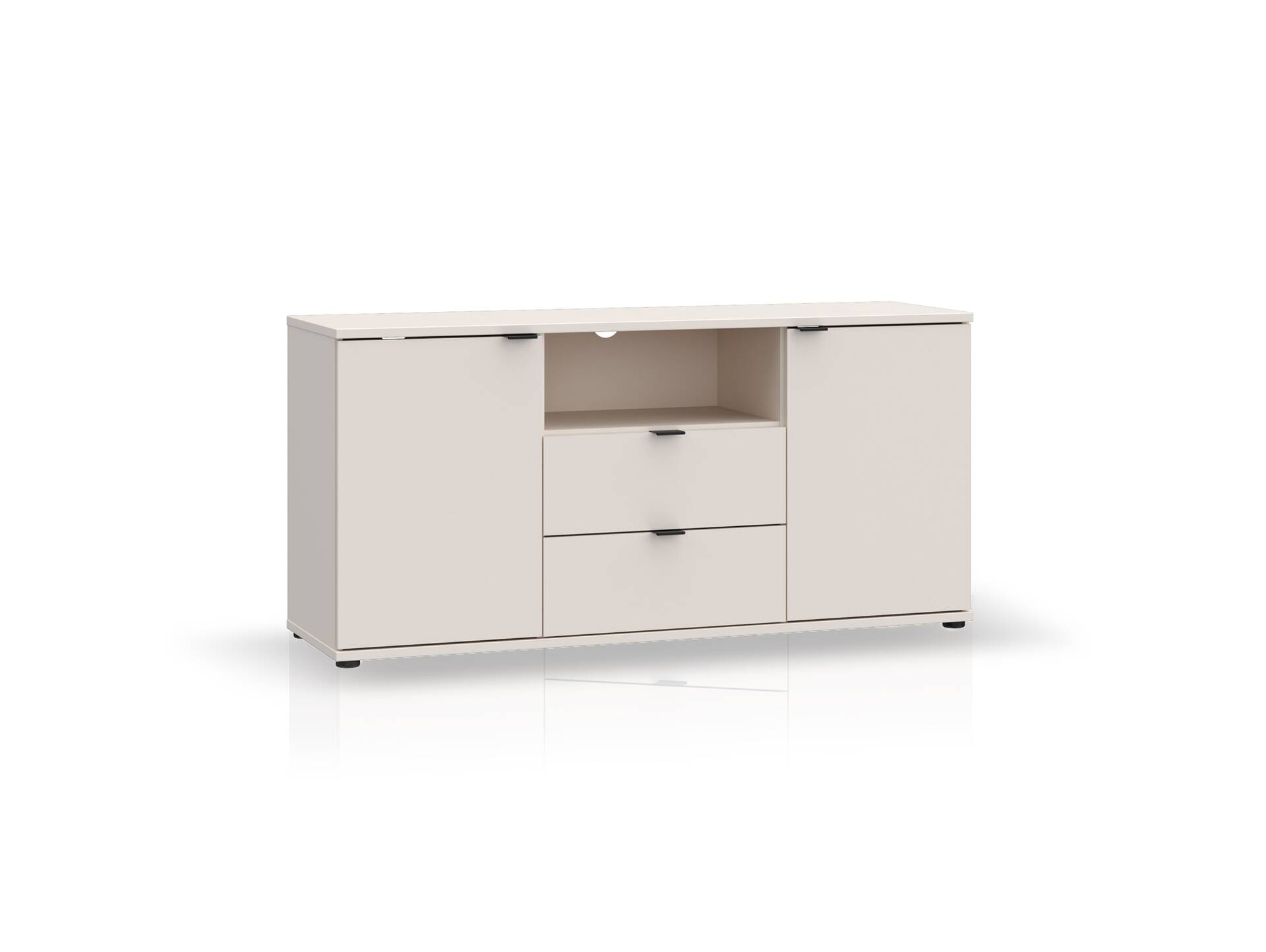 GINNY TV-Unterschrank, Material Spanplatte Sand