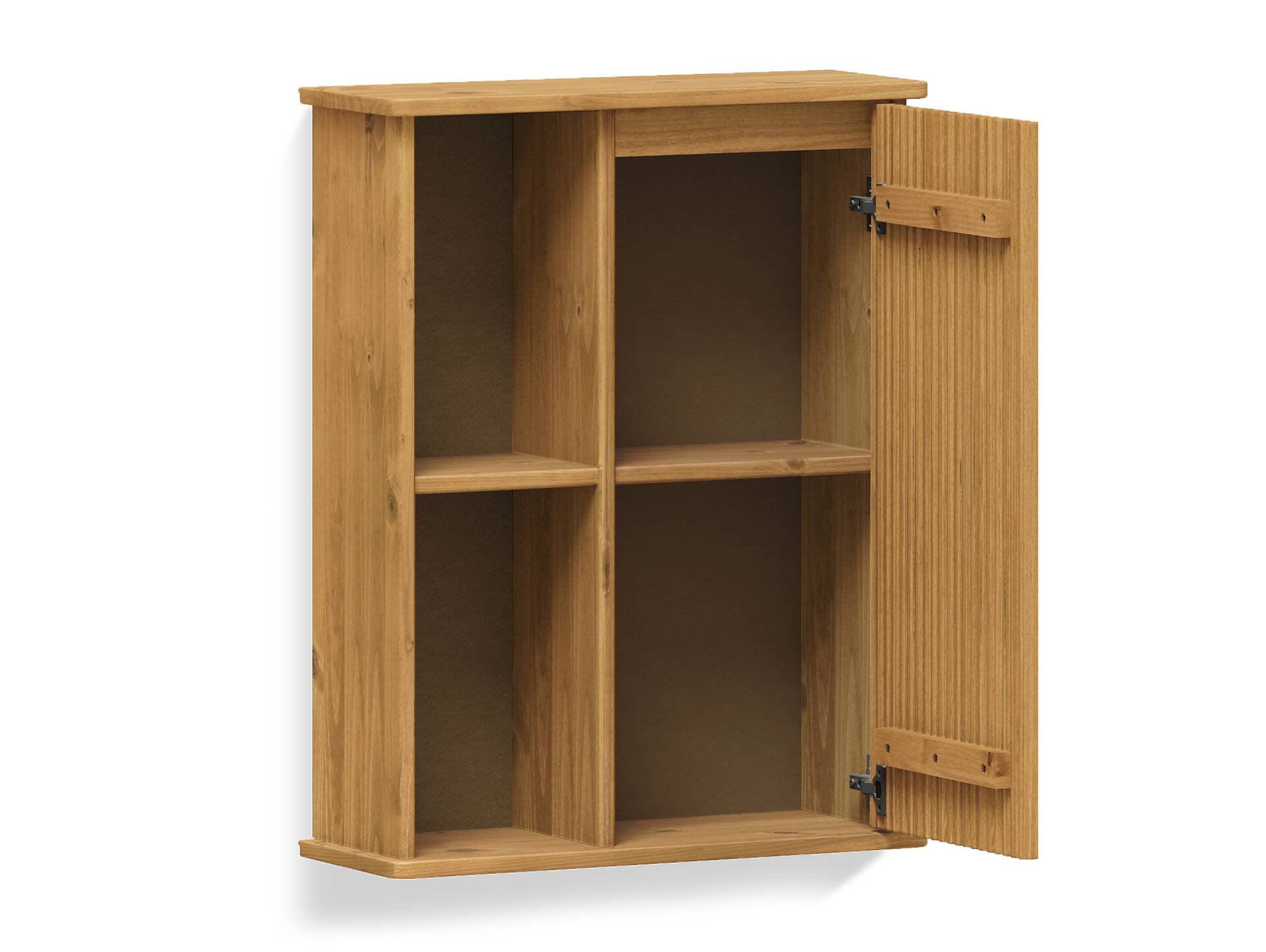 BOGOTA Badezimmer Hängeschrank, Material Massivholz, Kiefer eichefarbig 