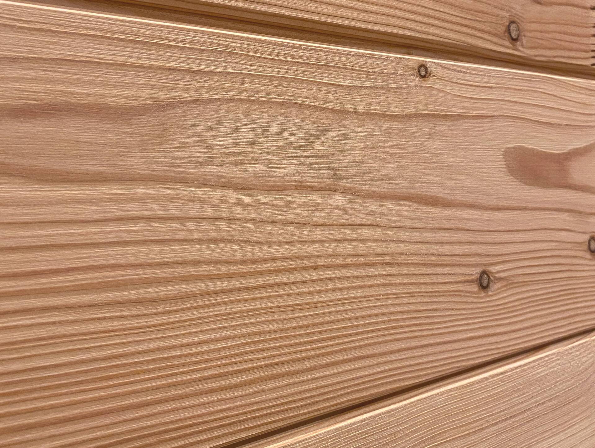 Nut- und Federbretter, Lärche gebürstet, Material Massivholz, verschiedene Längen erhältlich 24 mm | 1 Meter | 1 m²