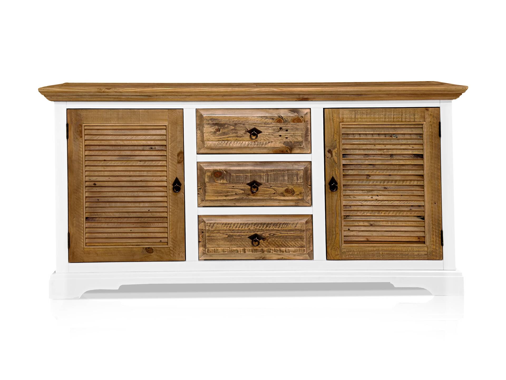 NOTTINGHAM Sideboard, recyceltes Altholz, teilmassiv 