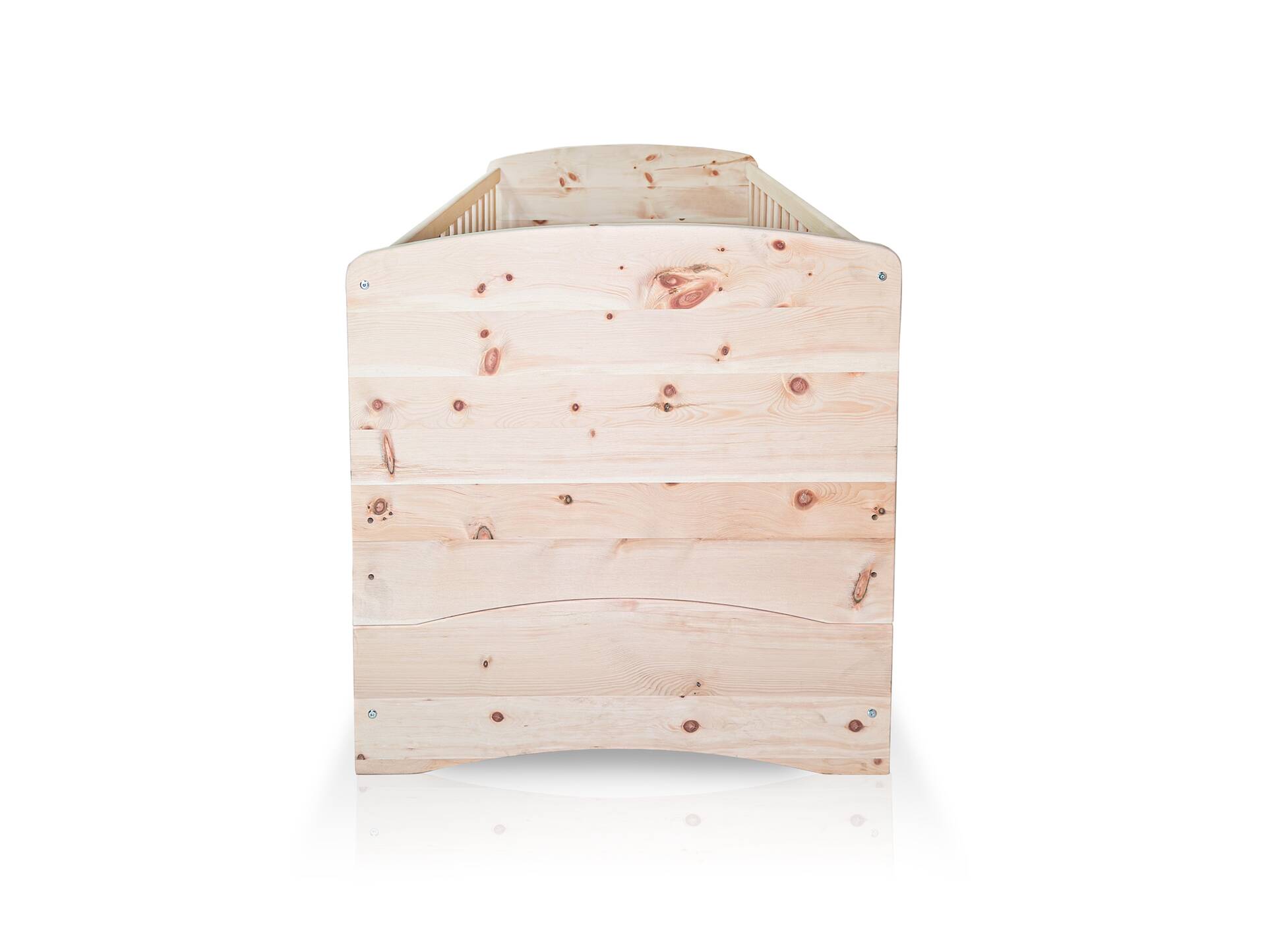 ALPENKIND Babybett 70x140 cm, Material Massivholz Zirbe unbehandelt