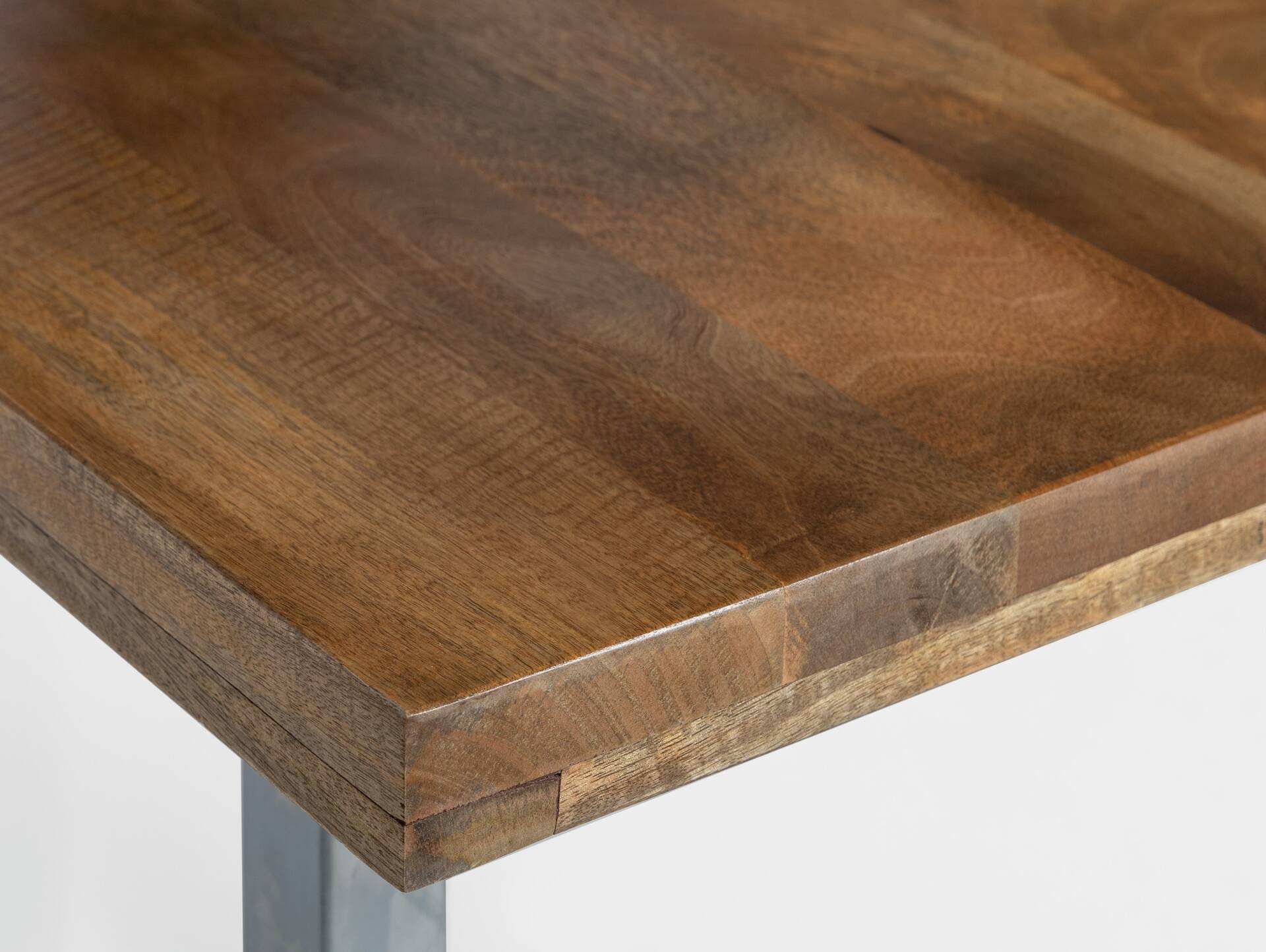BRISTOL Esstisch, Material Massivholz, Mango/Metallgestell 