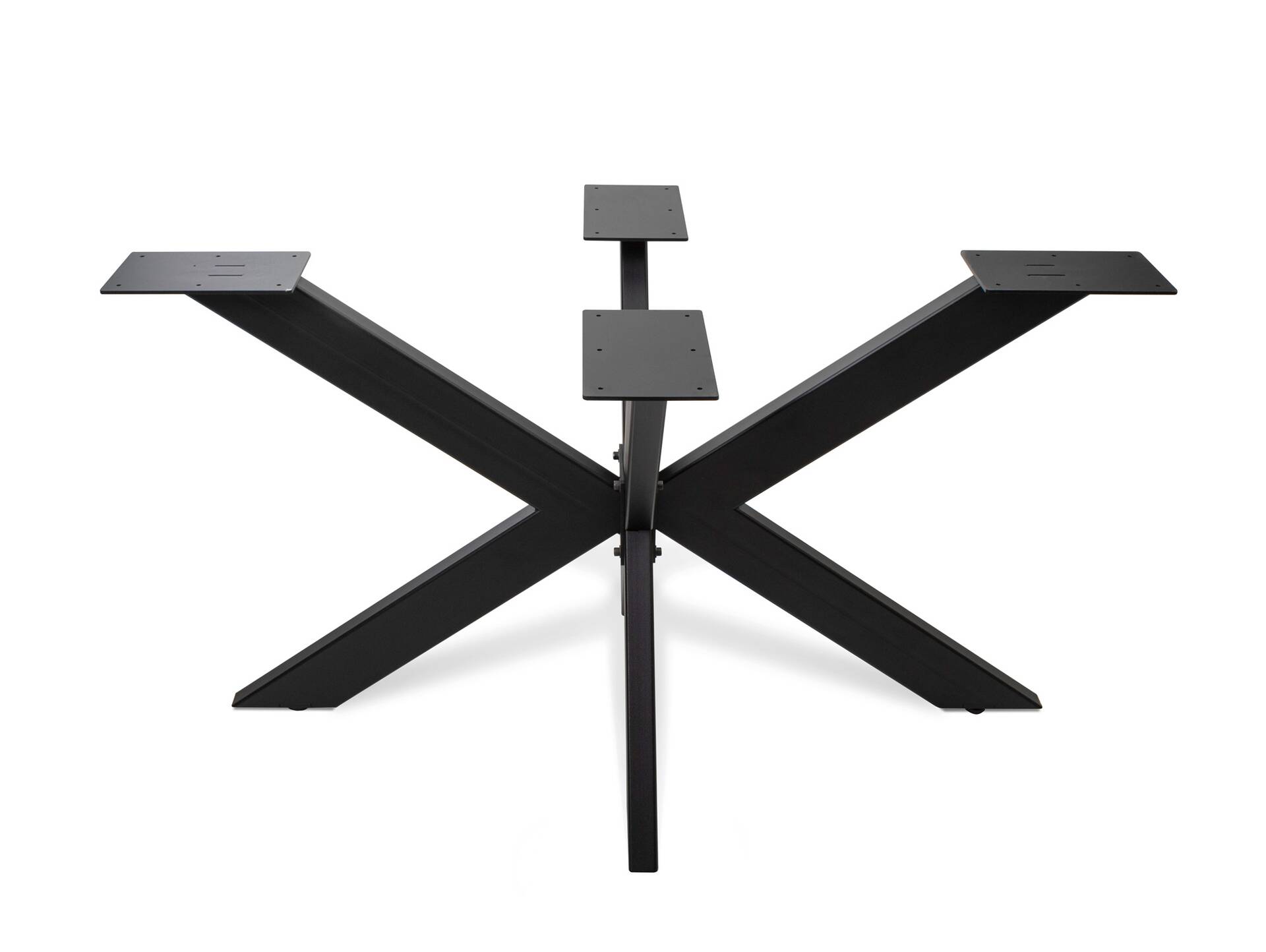 Tischgestell Doppel-X pulverbeschichtet schwarz RAL9005 FS 