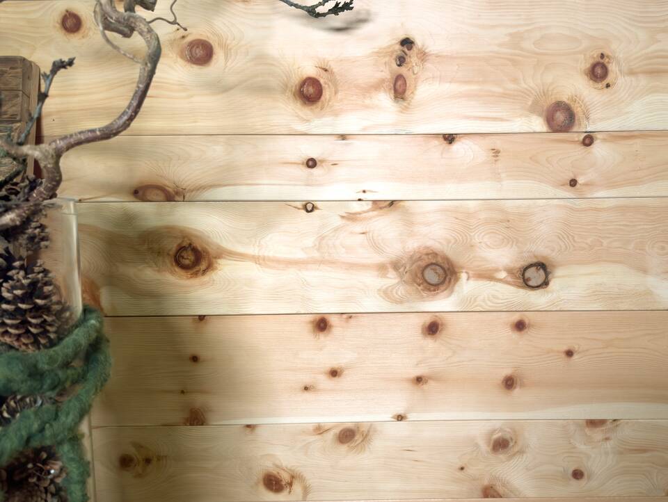 Nut- und Federbretter, Zirbe natur gehobelt, Material Massivholz 1.5 Meter | 8 cm