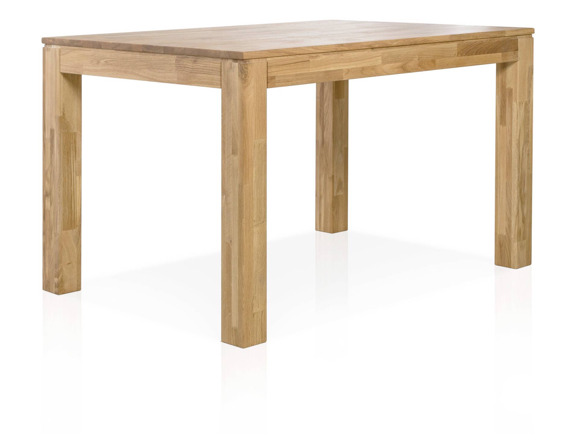 EMILION Esstisch, Material Massivholz, lackiert Eiche | 120 x 80 cm