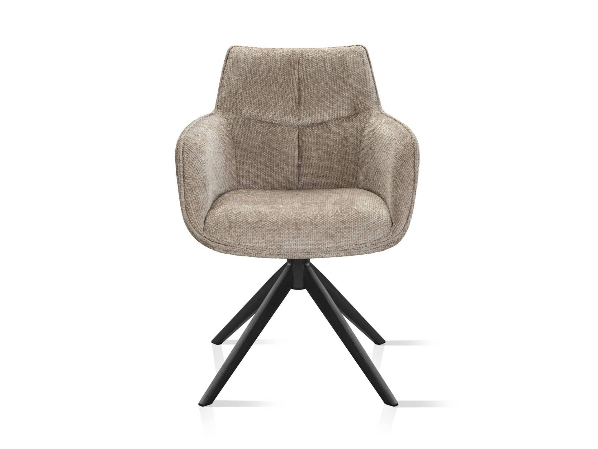LONDON Schalenstuhl, Material Strukturstoff Beige | 1 Stück