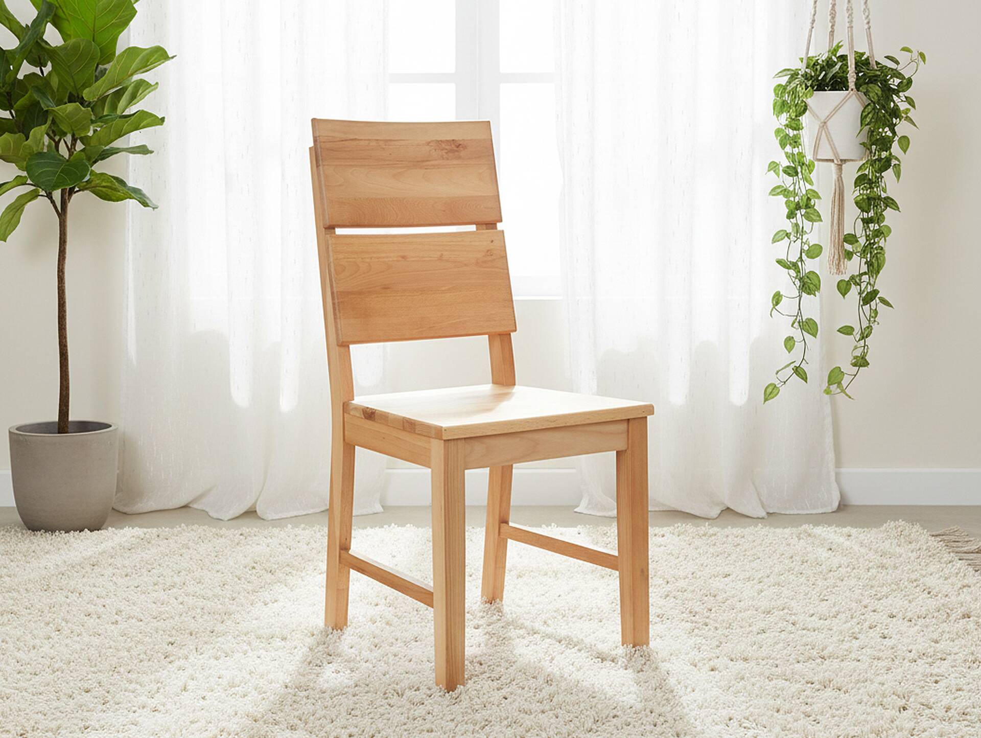 KAI Esstischstuhl, Material Massivholz Kernbuche | geölt | 6er Set