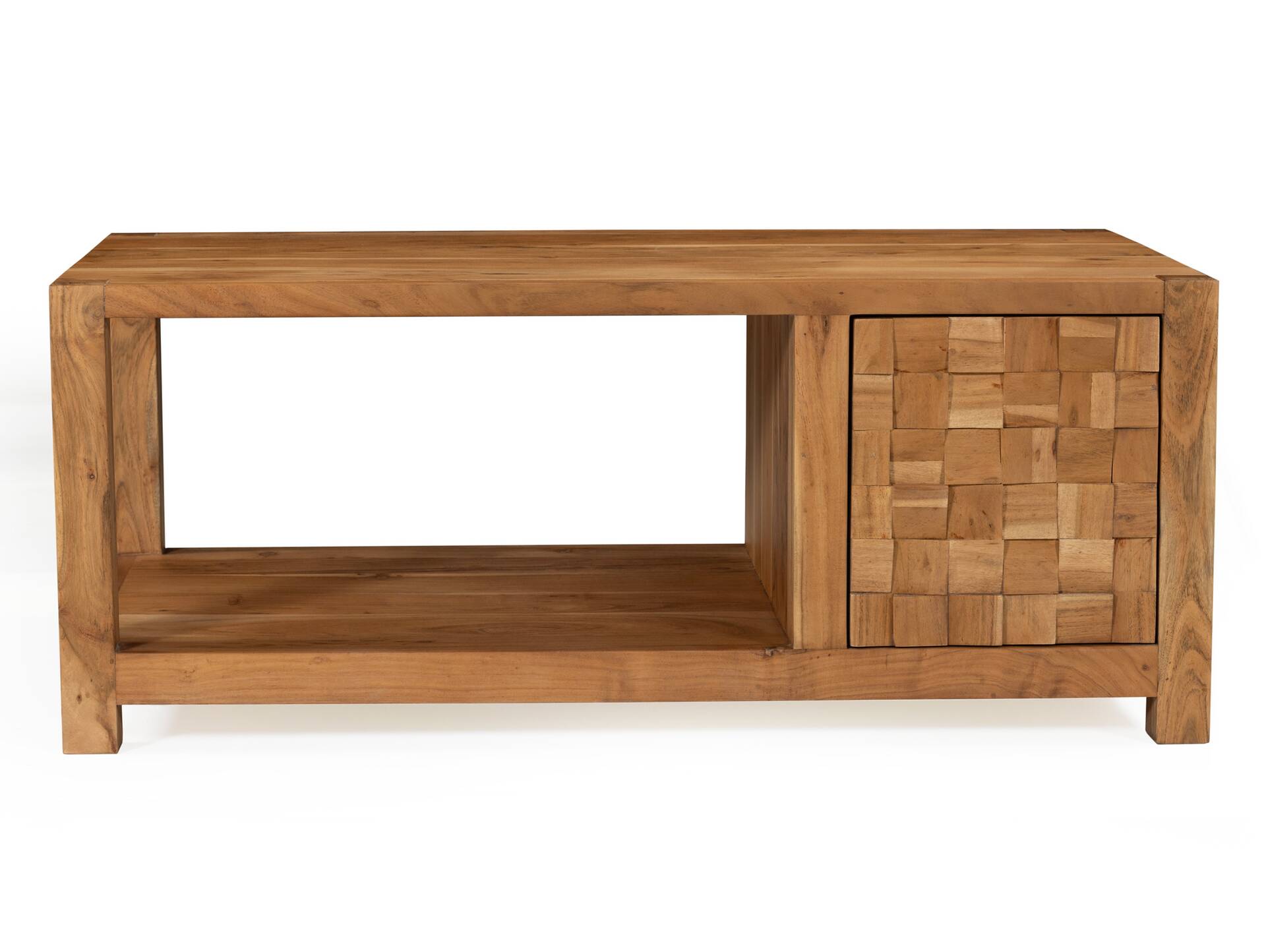KAIRO Couchtisch, Material Massivholz, Akazie massiv honigfarbig 