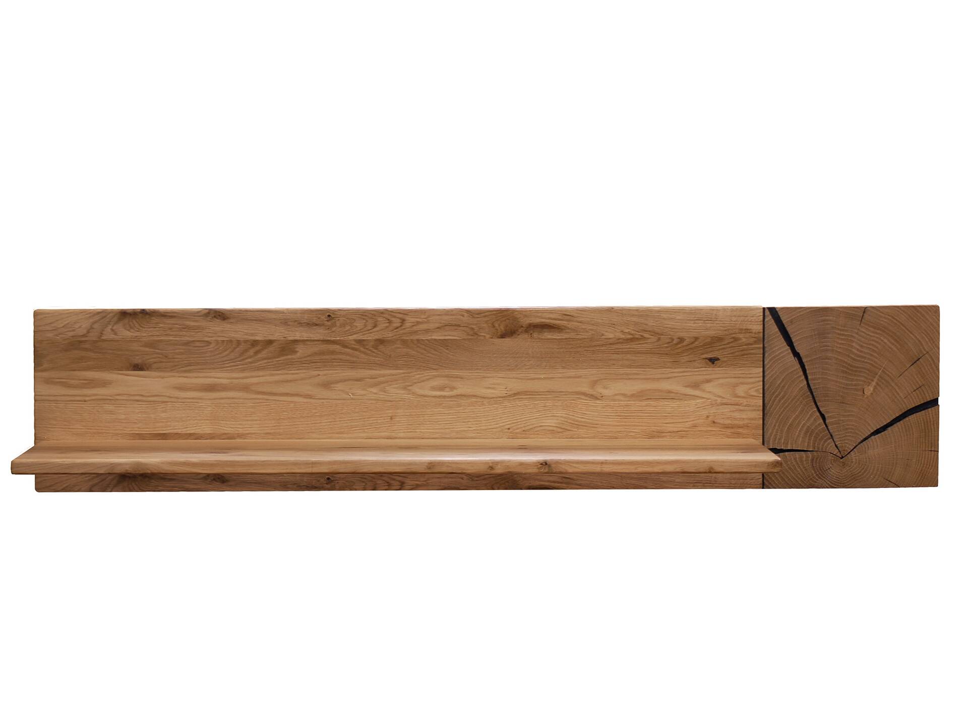 KENTO Wandboard II, Material Massivholz, Wildeiche geölt mit Hirnholzeinlage 