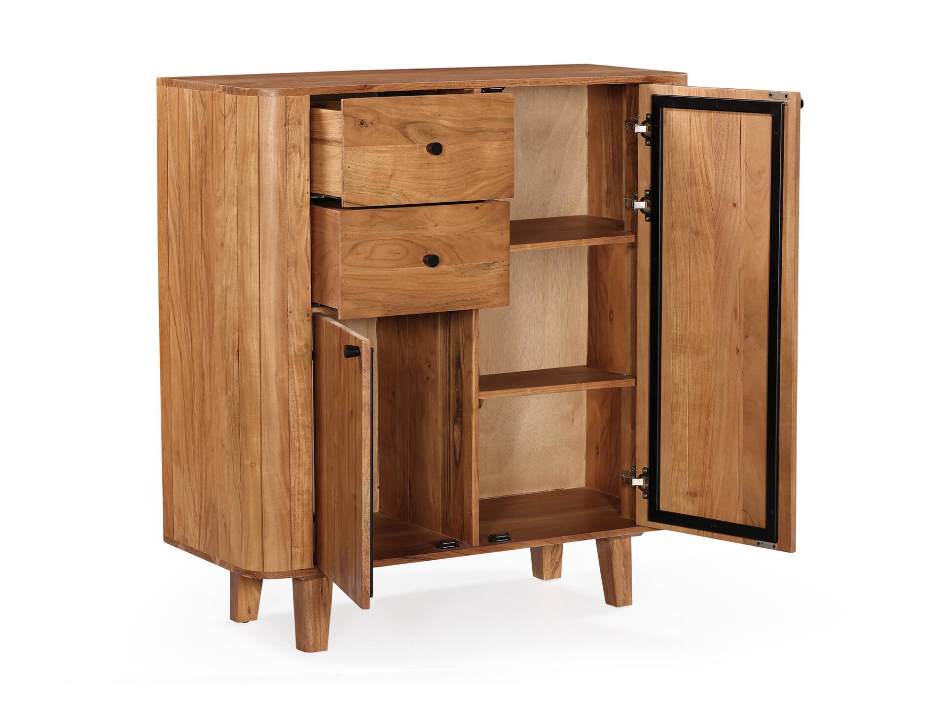 LINARO Kommode I, Material Massivholz, Akazie massiv honigfarben 