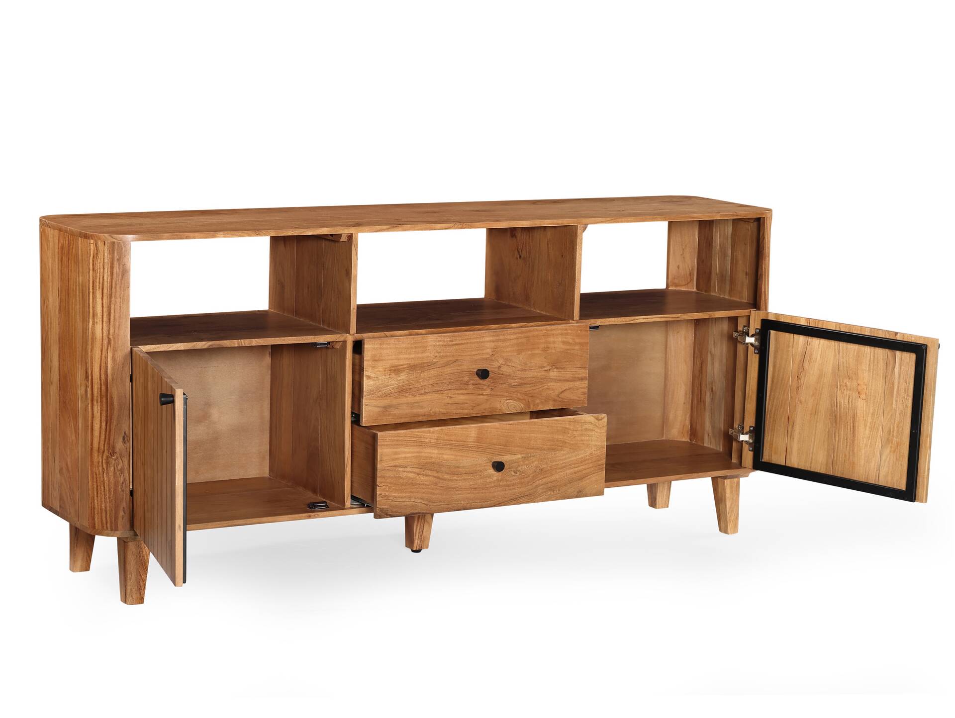 LINARO Raumteiler, Material Massivholz, Akazie massiv honigfarben 