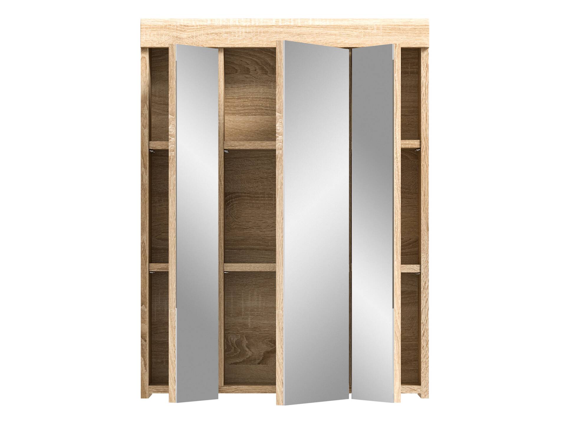 LUCERA Spiegelschrank, Material Dekorspanplatte, Sonoma Eiche Nachbildung 