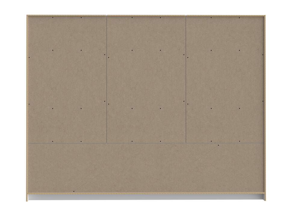 LURANO Drehtürenschrank, Material Dekorspanplatte weiss/grau