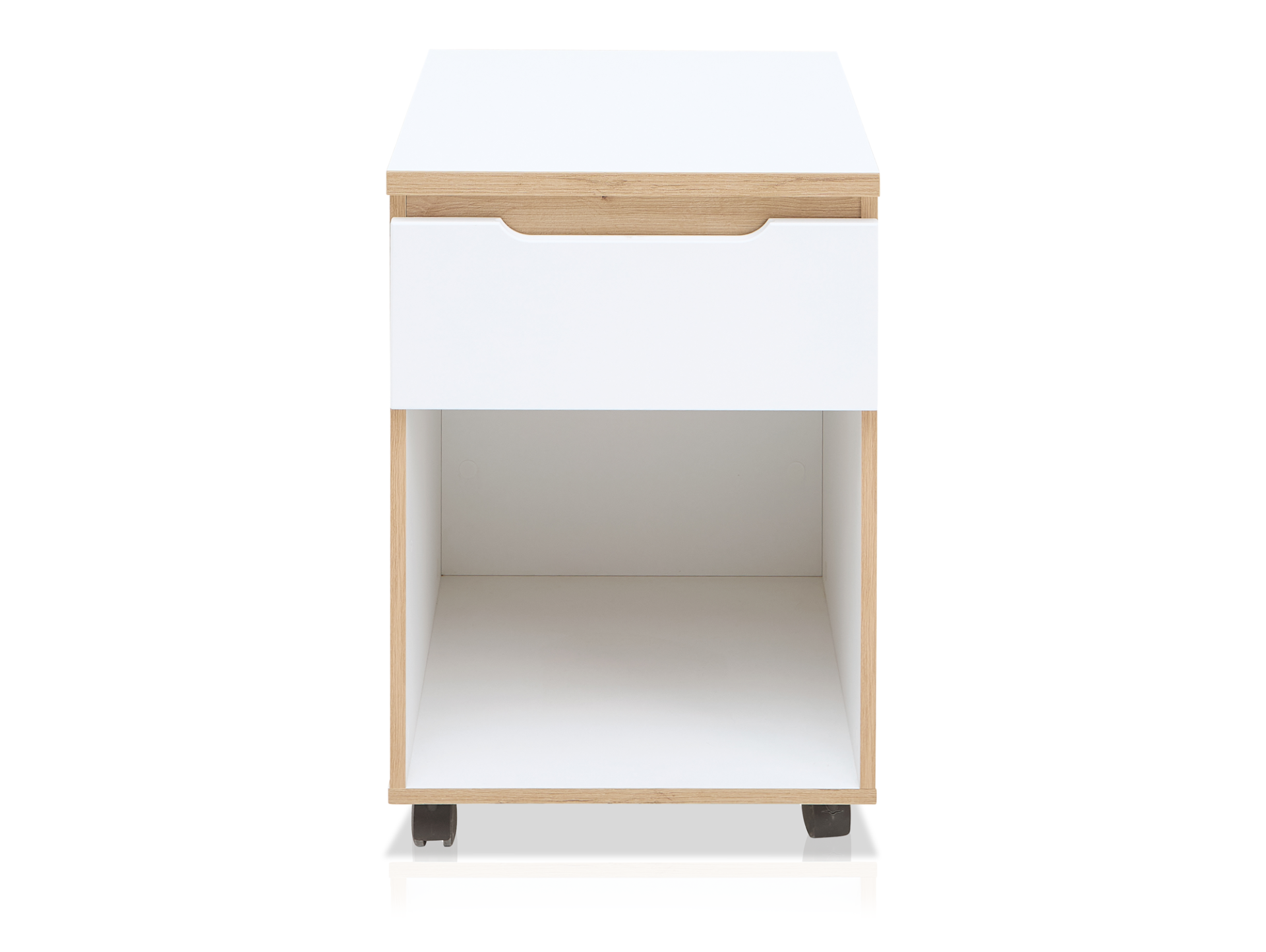 MAILAND Rollcontainer I, Material Dekorspanplatte Weiss