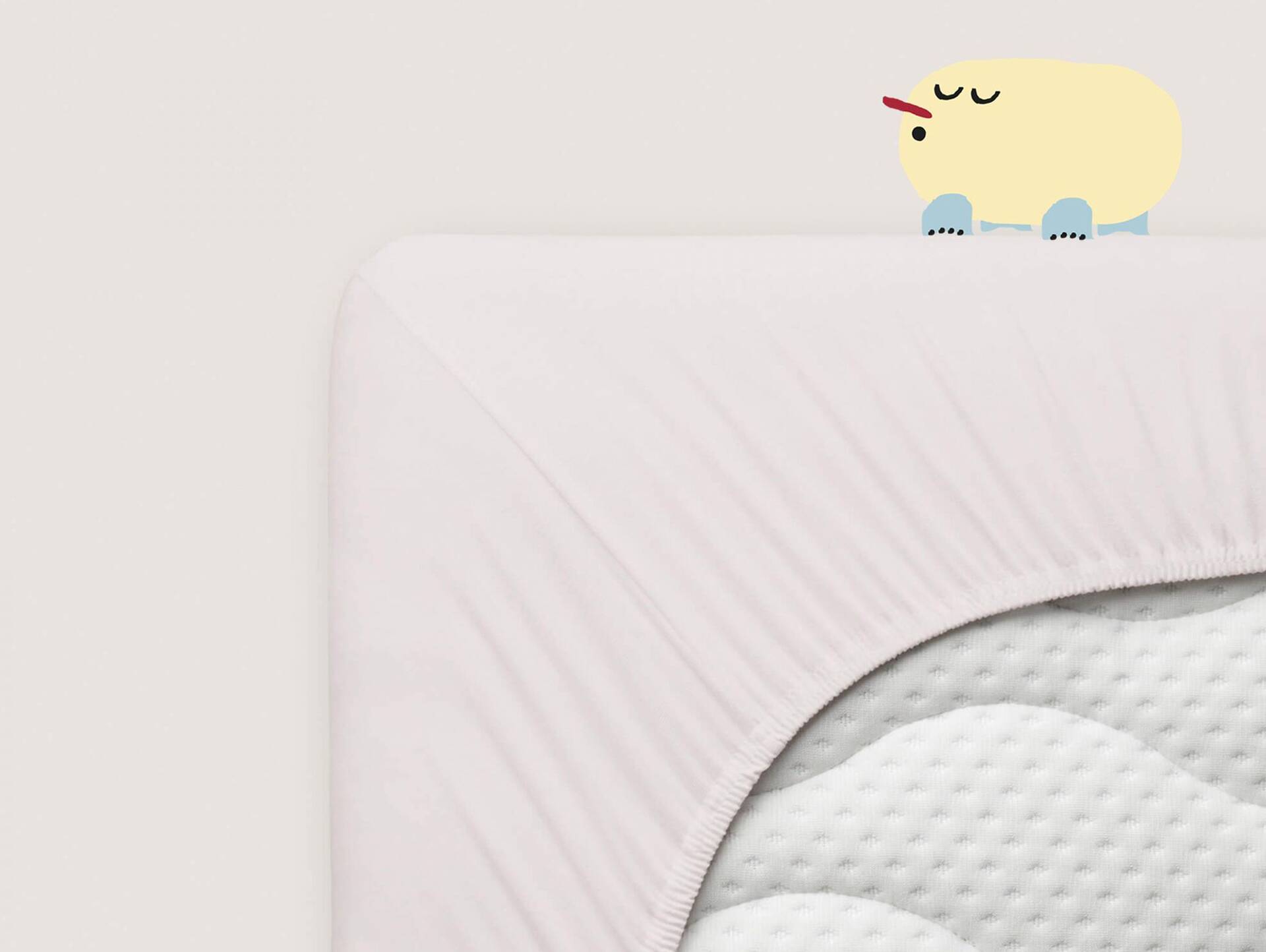 Schlafgut MINI Spannbetttuch/Spannbettlaken für Baby-Matratze, 60x120 - 140x70 cm,100% Baumwolle Beige