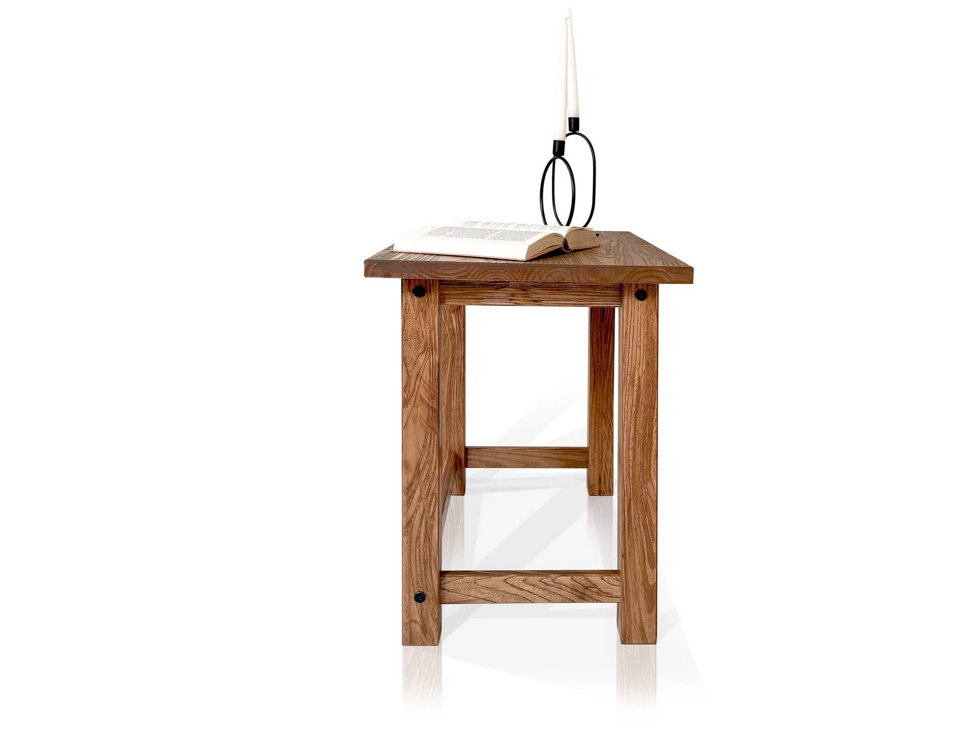 EVERGLADE 2er-Set Beistelltische, Material Massivholz, Kiefer eichefarbig 