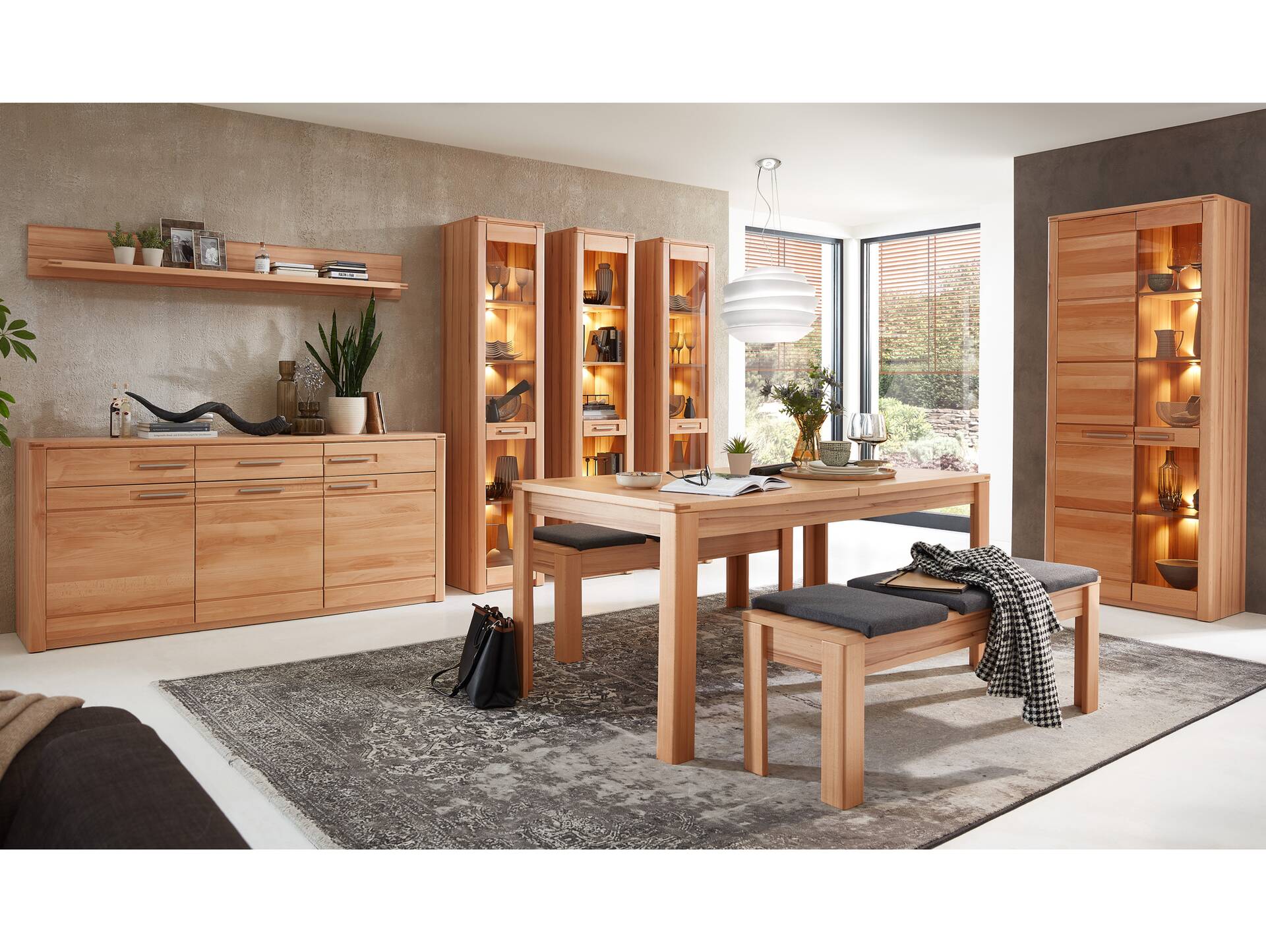 NESTOR ONE Wandboard, Material Spanplatte,  Kernbuche Nachbildung 