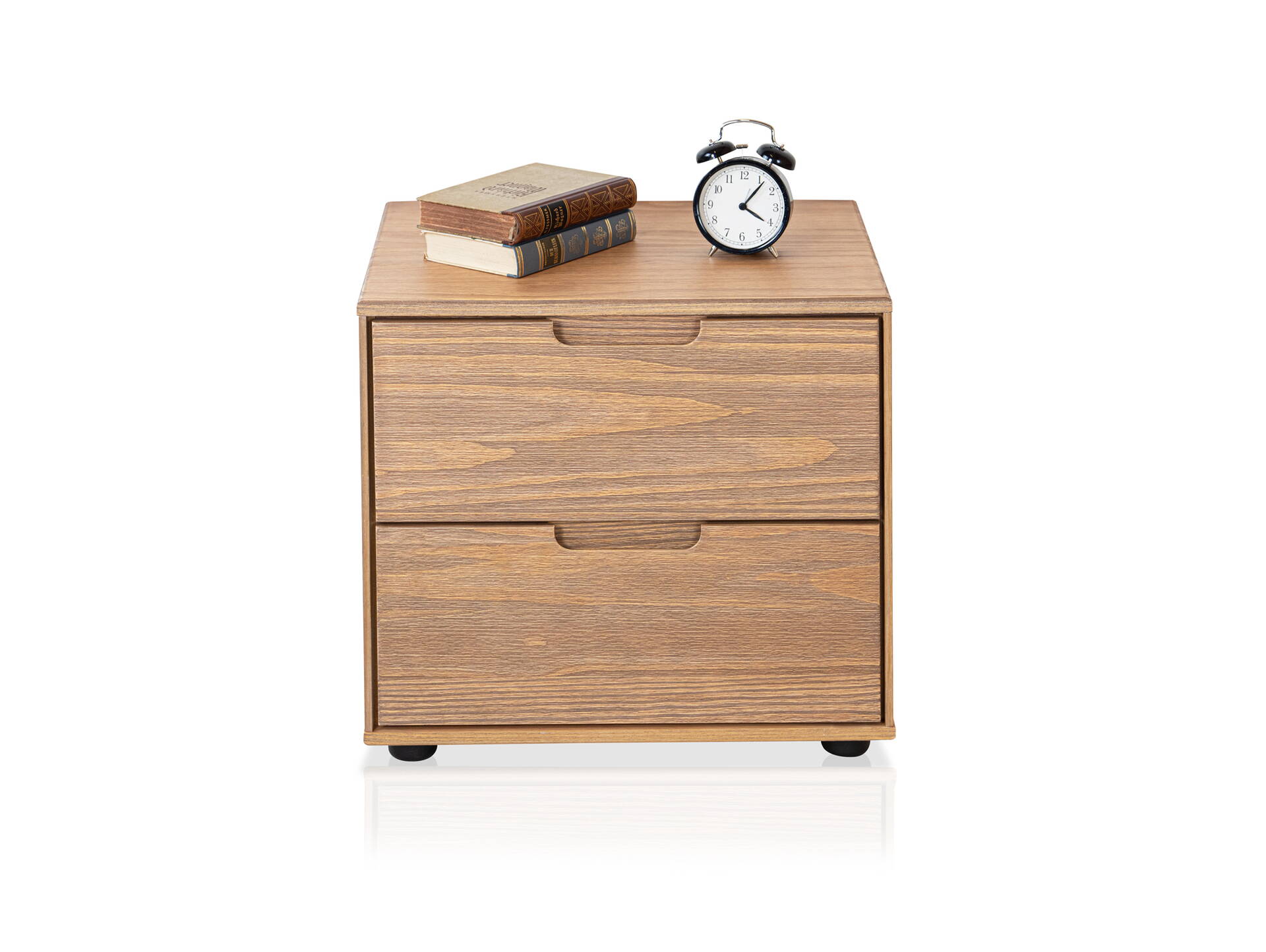 NESTRA Nachtkommode, Material Massivholz, Kiefer eichefarbig 