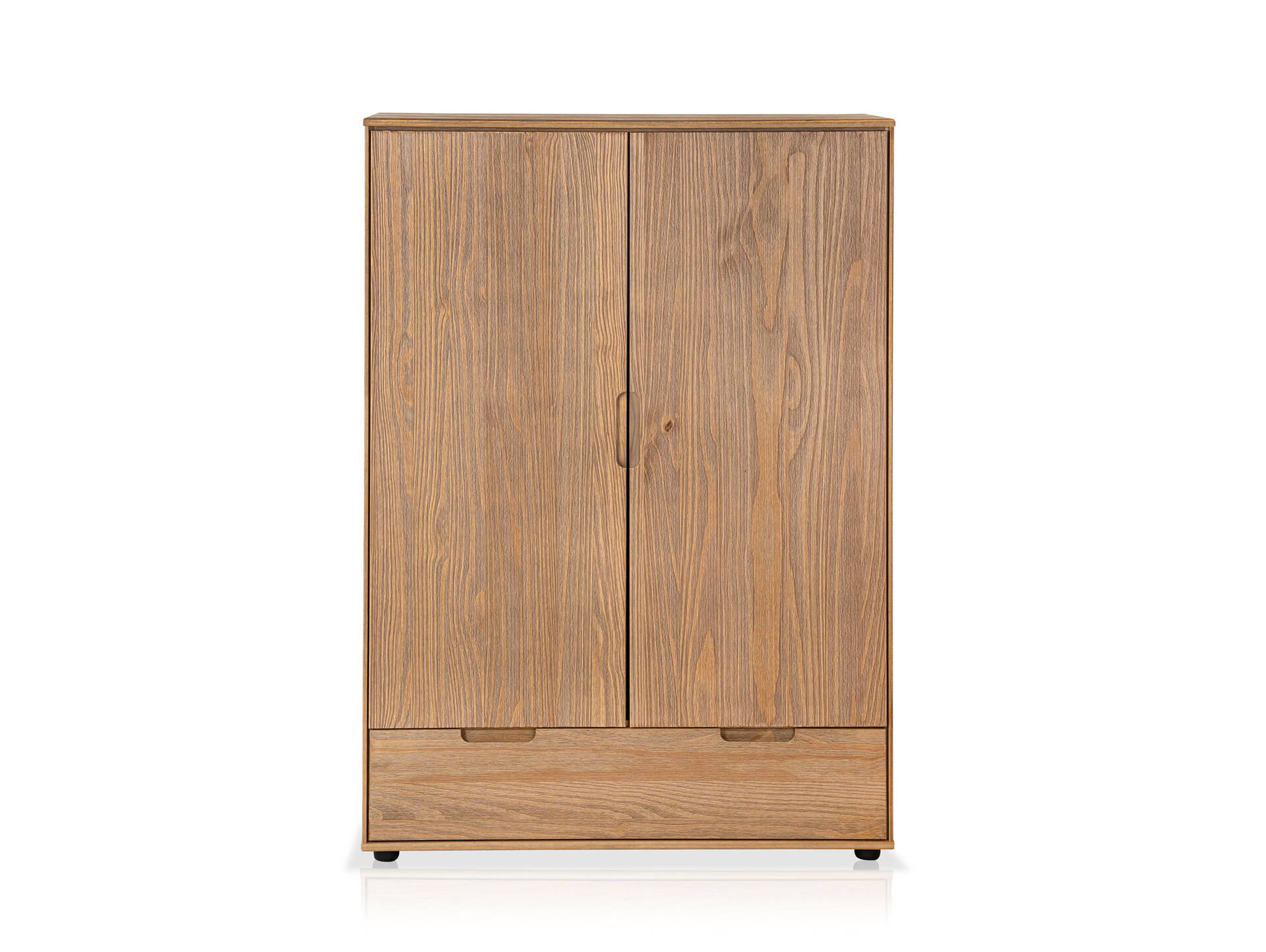 NESTRA Wäscheschrank, Material Massivholz, Kiefer eichefarbig 