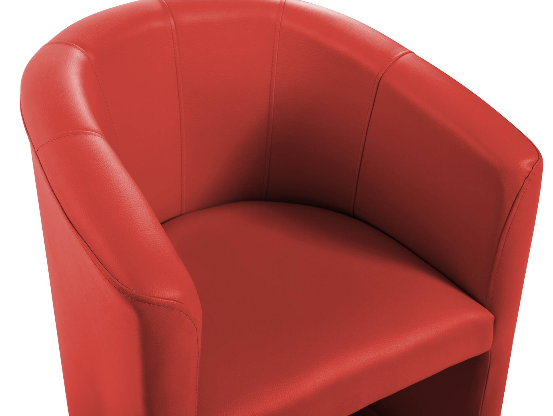 ABIZA Cocktailsessel, Material Kunstleder rot