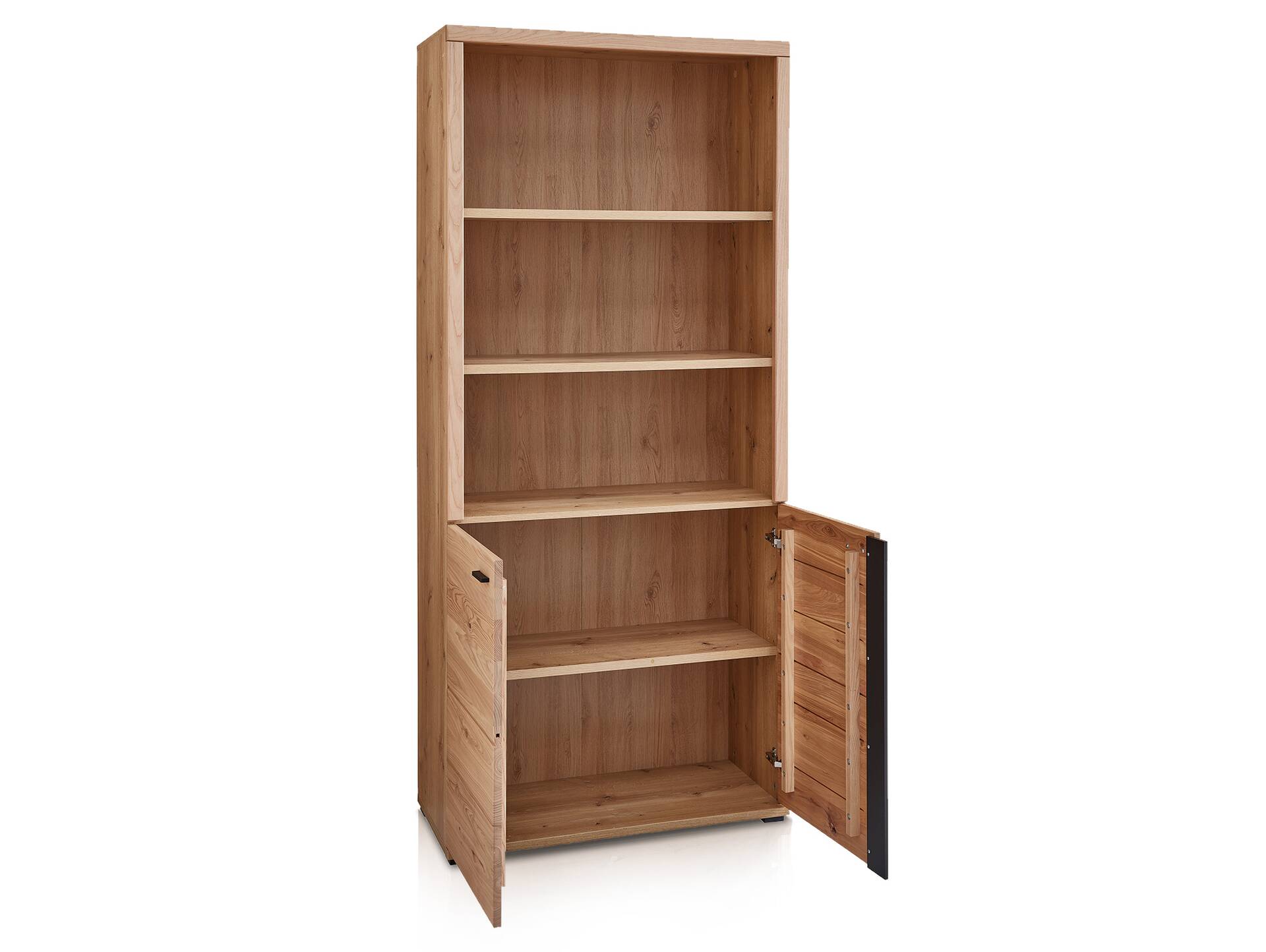 SAN MARINO Büroschrank II, Material Teilmassiv, Altesche gebürstet / Artisan eichefarbig 