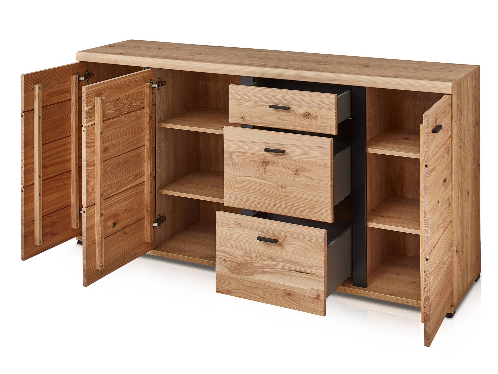 SAN MARINO Sideboard II, Material Teilmassiv, Altesche gebürstet / Artisan eichefarbig 