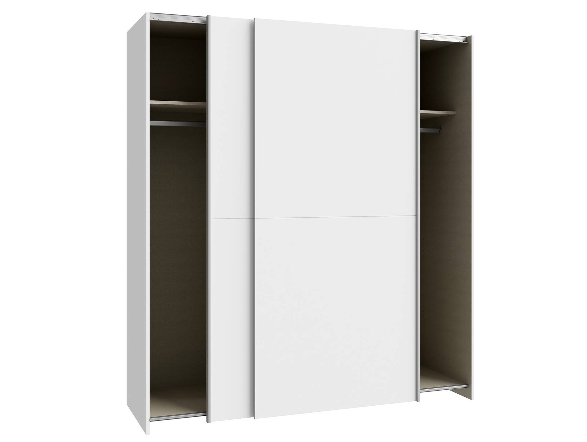 SAVINO Kleiderschrank, Material Dekorspanplatte 170 cm | weiss