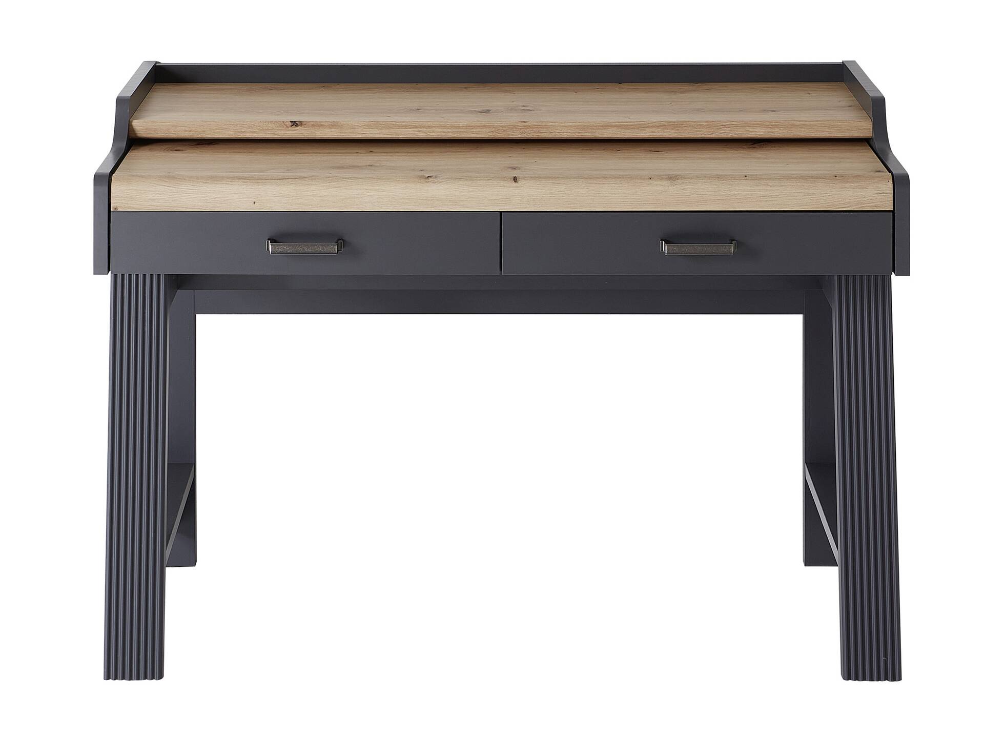 JADY Sekretär, Material MDF/Dekorspanplatte graphitfarbig/eichefarbig