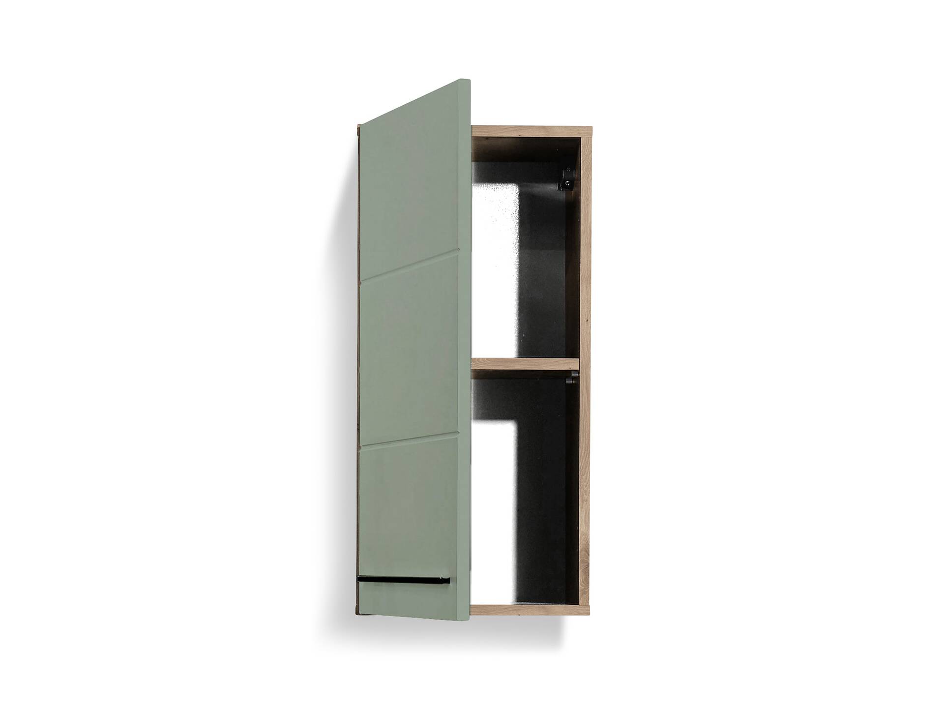 VALENCE Hängeschrank, Material Dekorspanplatte, Eiche Nachbildung/schilfgrün 