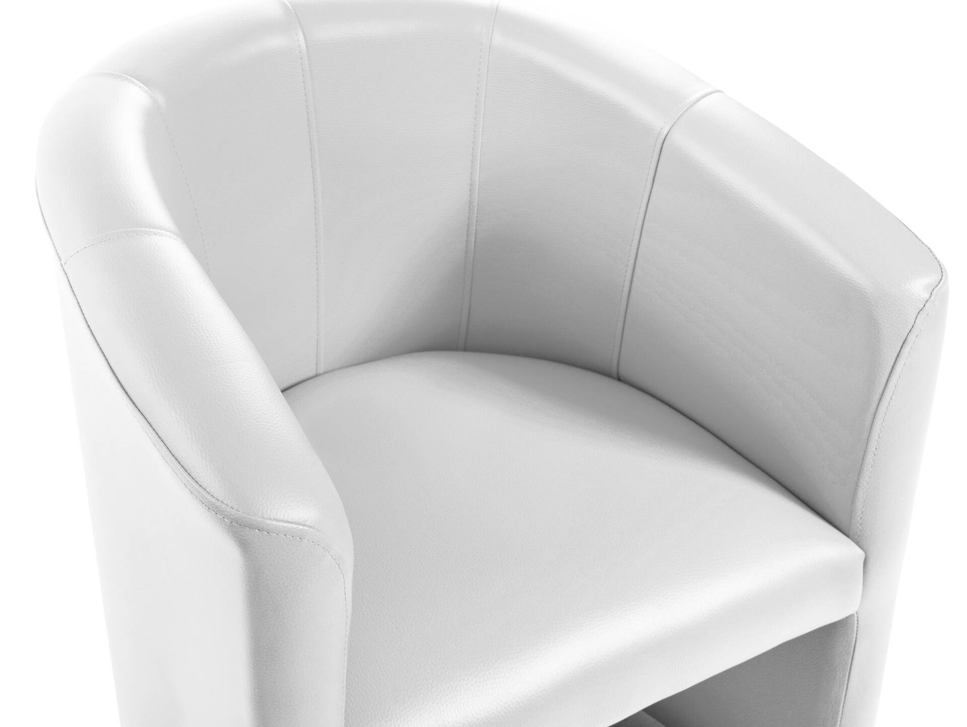 ABIZA Cocktailsessel, Material Kunstleder weiss