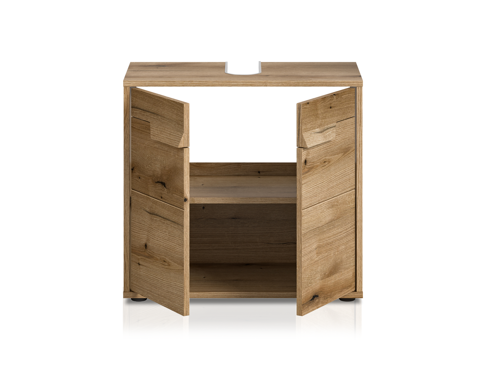 ZANTO Waschbeckenunterschrank schmal, Material Dekorspanplatte, Evoke Oak Nachbildung 
