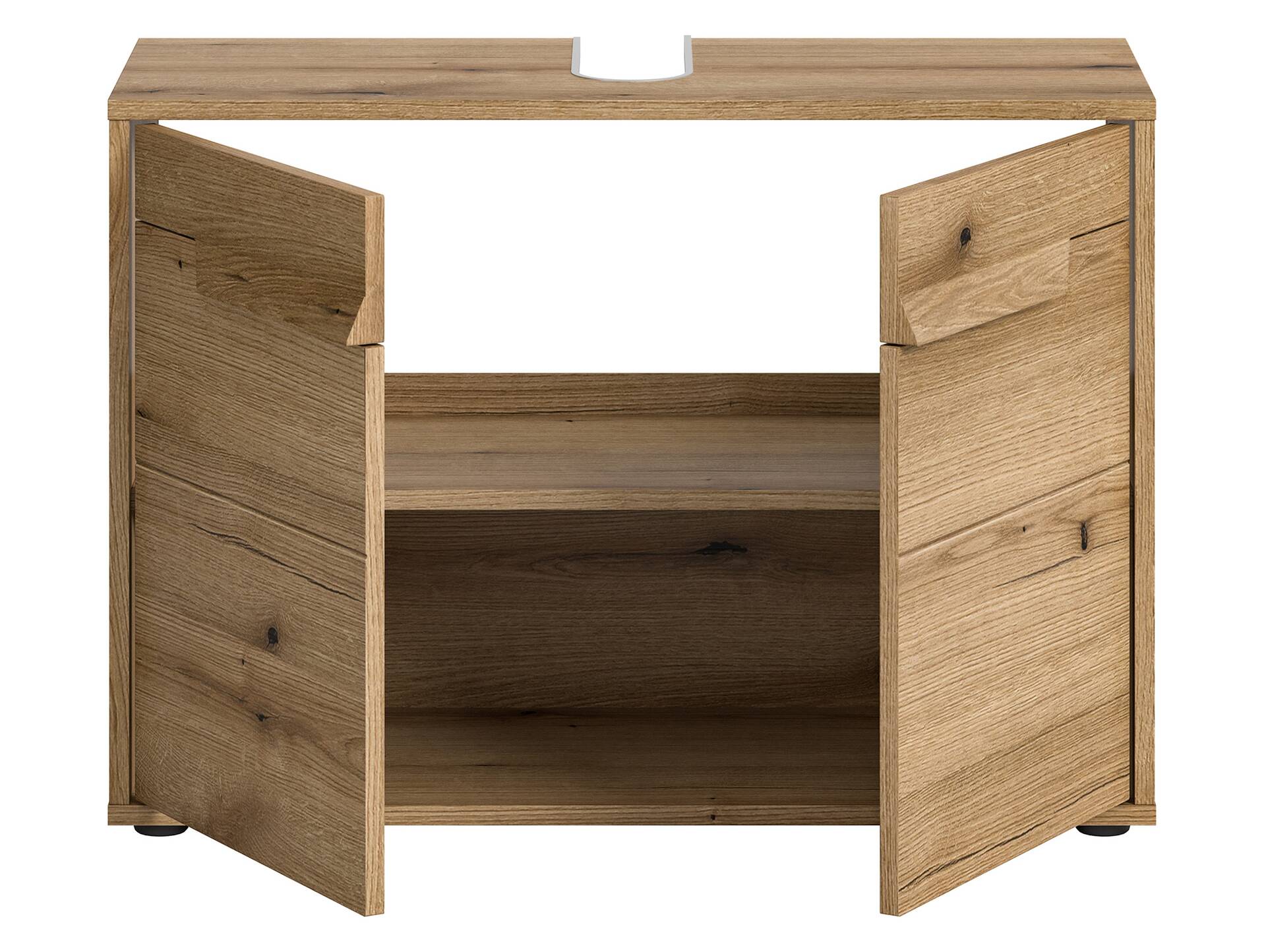 ZANTO Waschbeckenunterschrank, Material Dekorspanplatte, Evoke Oak Nachbildung 