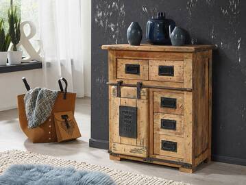 BRISTOL Sideboard I, Material Massivholz, Mango rustikal