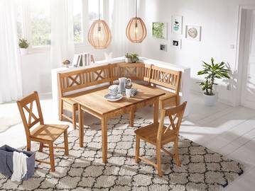 KÖNIGSEE Essgruppe XL, Material Massivholz, Wildeiche geölt 