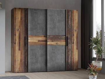 KINTA Kleiderschrank, Material Dekorspanplatte 