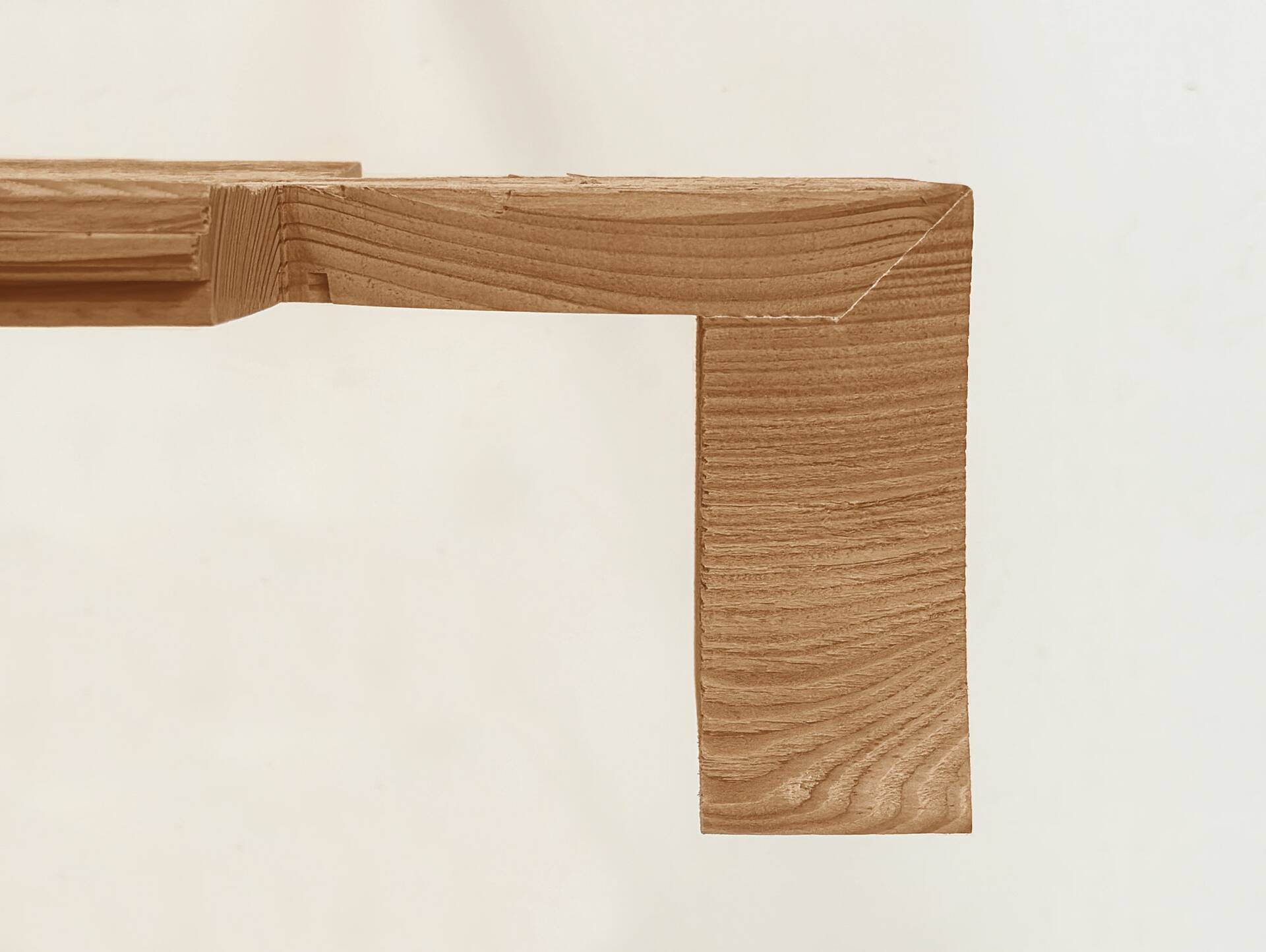 KLINGSCHROT Blockwandschalung/Nut- und Federbrett/Schalungsbrett, Material Massivholz, gehackt/gebürstet THERMO-Lärche | 2.5 Meter