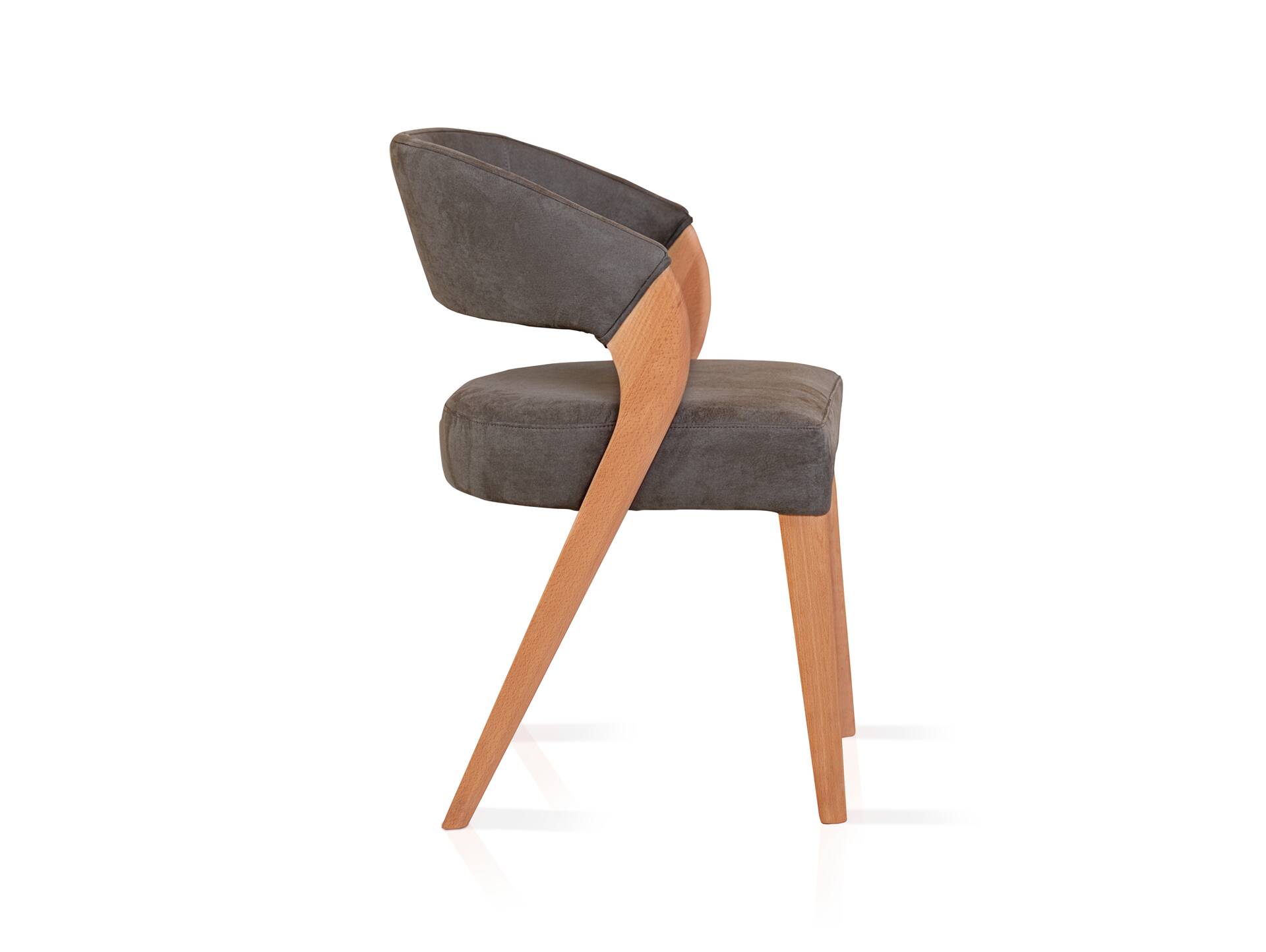 ALONA Polsterstuhl, Material Massivholz/Bezug Kunstleder Buche | espresso