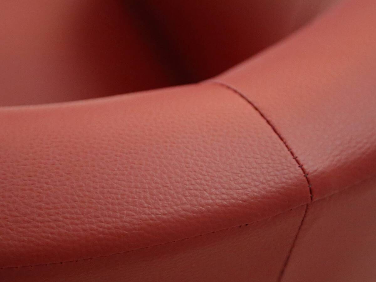 CHARLY Sessel / Cocktailsessel im Lederlook, Material Kunstleder bordeaux rot