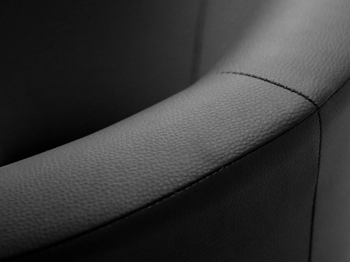 CHARLY Sessel / Cocktailsessel im Lederlook, Material Kunstleder schwarz