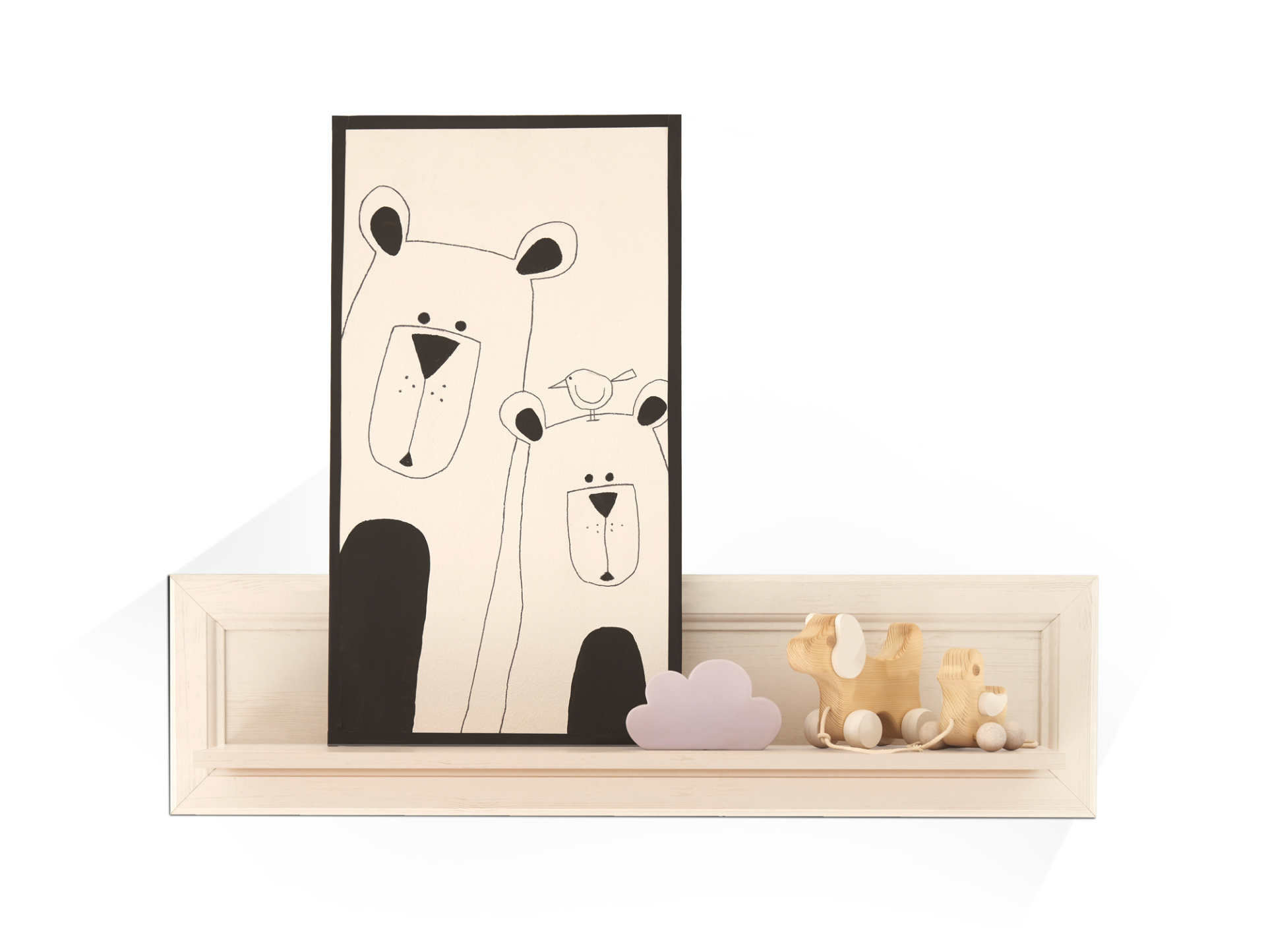JENNA Wandboard, Material Spanplatte, Piniefarbig 