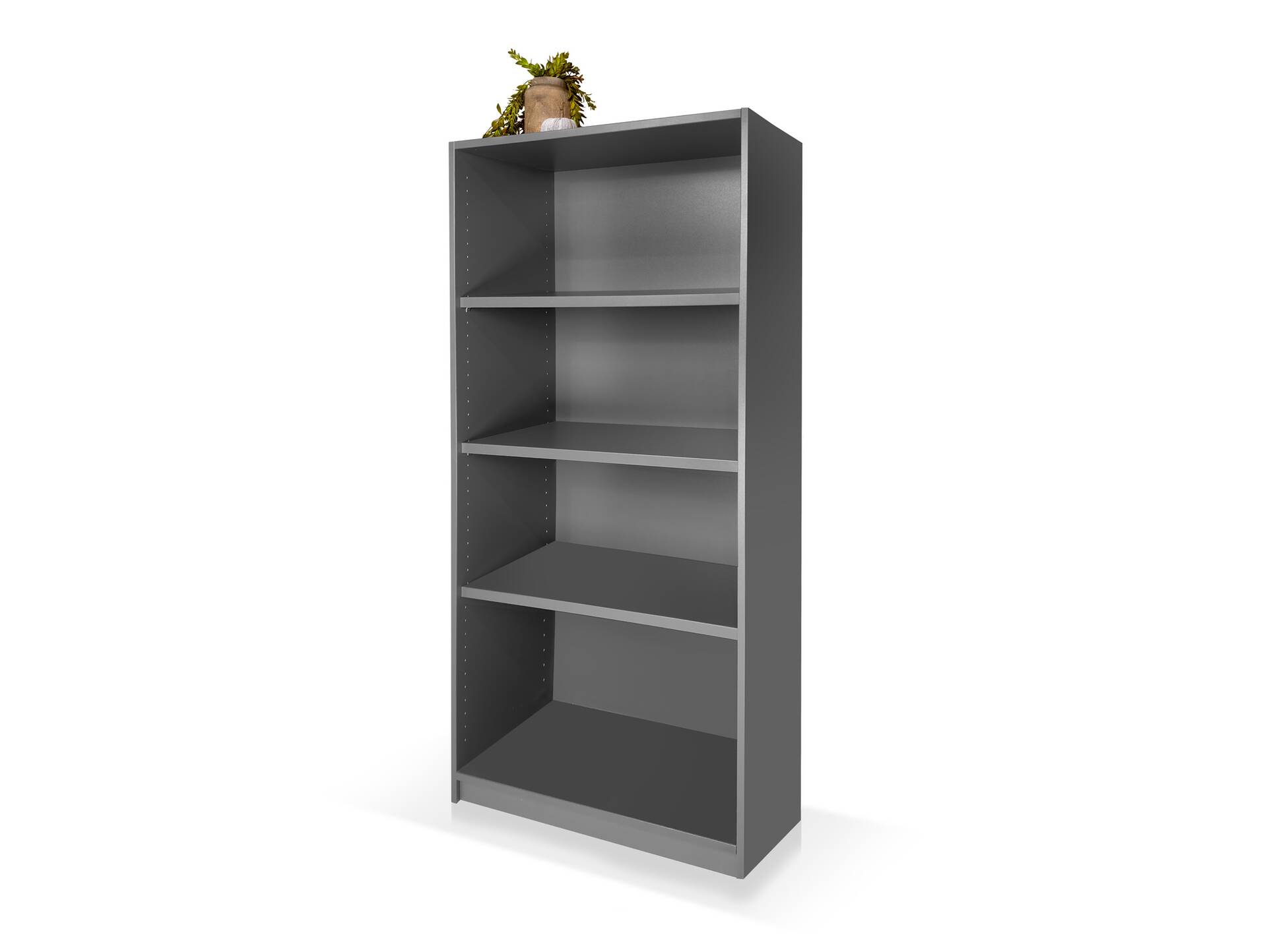 OFFICE OAK Regal VI, Material Dekorspanplatte, graphitfarbig 