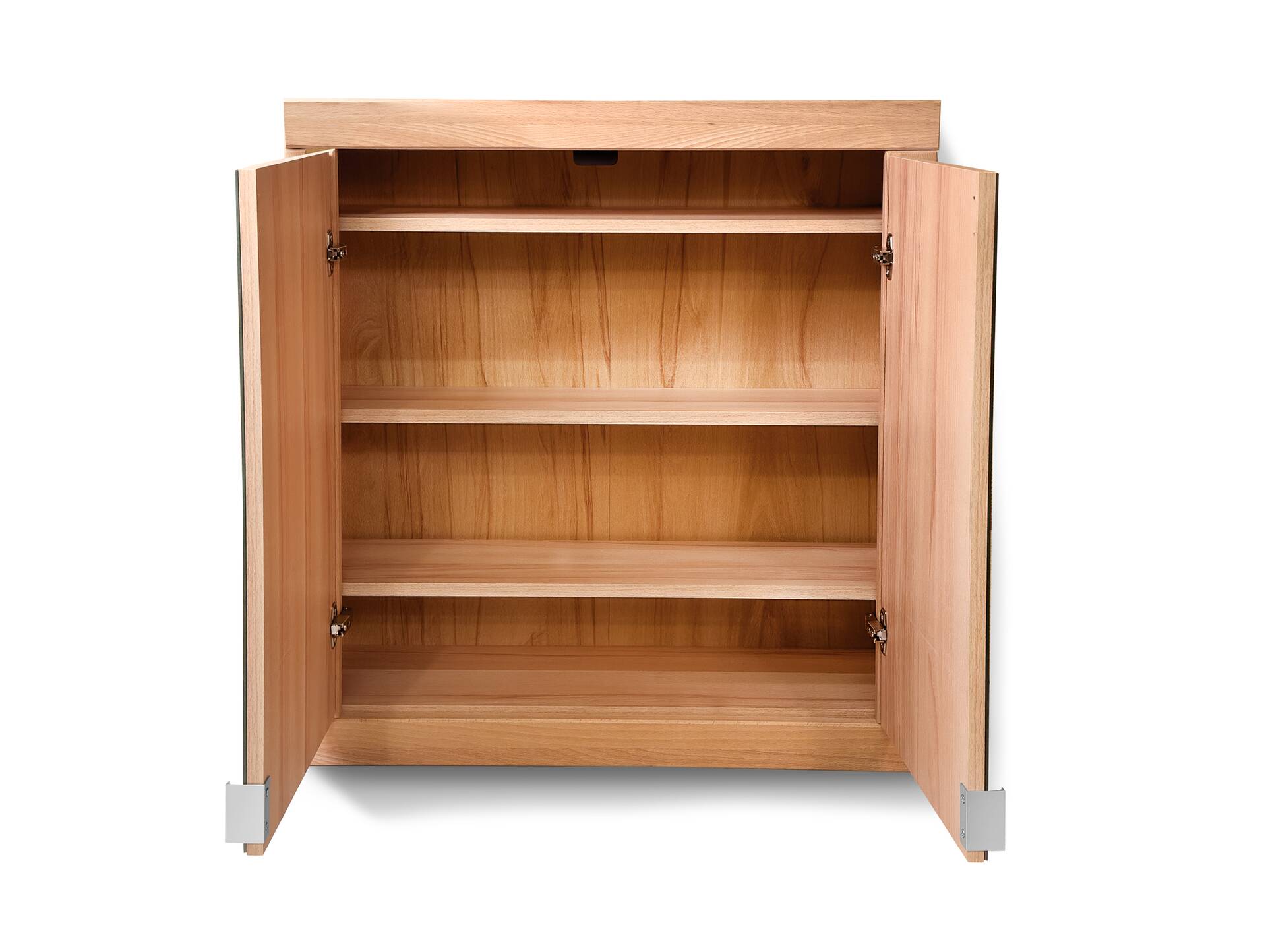 OZEANA Spiegelschrank fürs Badezimmer, Material teilmassiv Buche