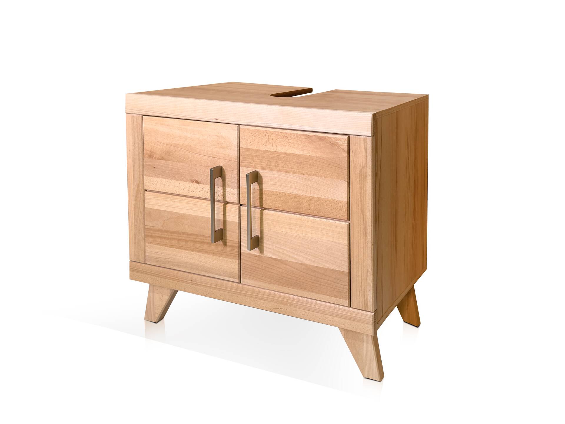 OZEANA Waschbeckenunterschrank II, Material teilmassiv Buche