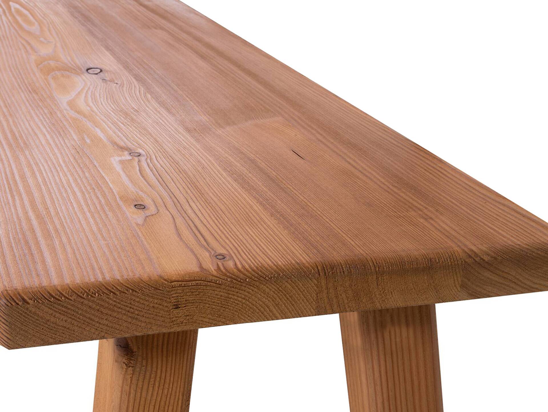 STARNBERG Sitzbank ohne Rücken, Material Massivholz, Lärche gedämpft 180 cm | lackiert