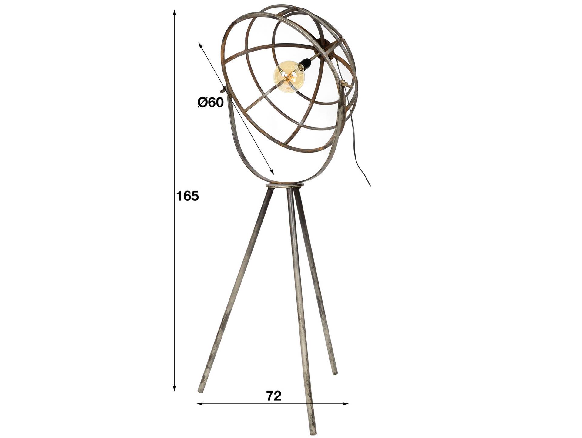 TETTY Stehlampe, Material Metall 