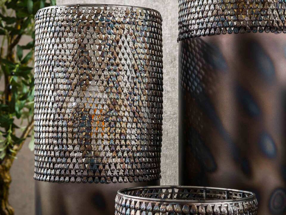 JORIS Stehlampe groß, 1-flammig, Material Metall, schwarzbraun 